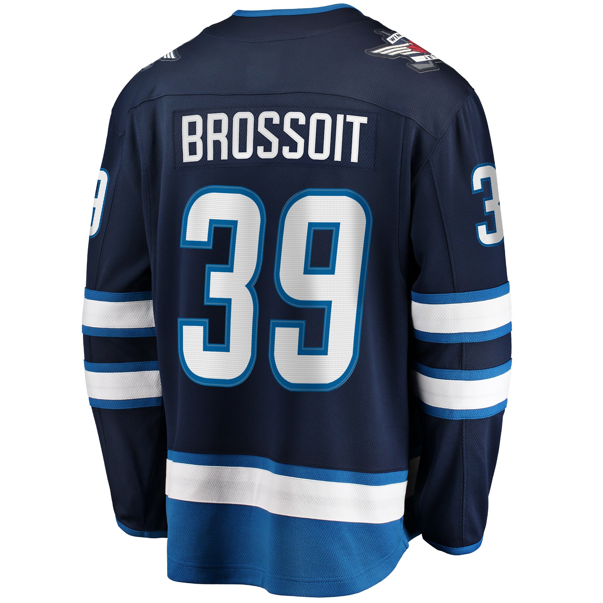 Laurent Brossoit Winnipeg Jets Fanatics Home Premier Breakaway Player Jersey - Navy