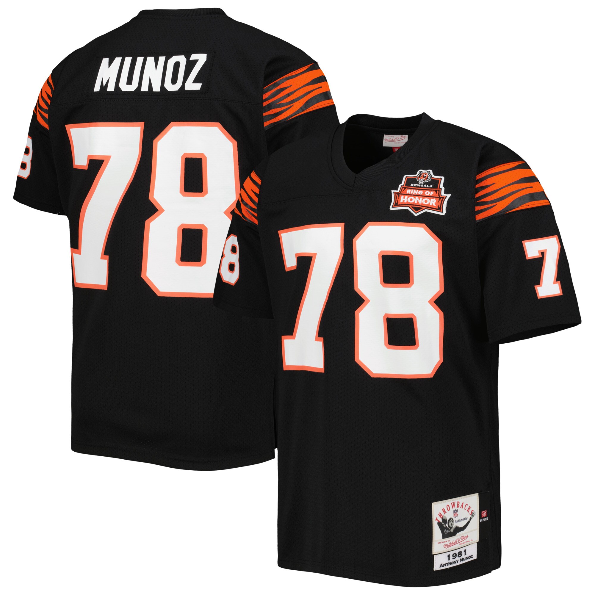 Anthony Cincinnati Bengals Mitchell & Ness Authentic Throwback Retired Player Jersey - Black