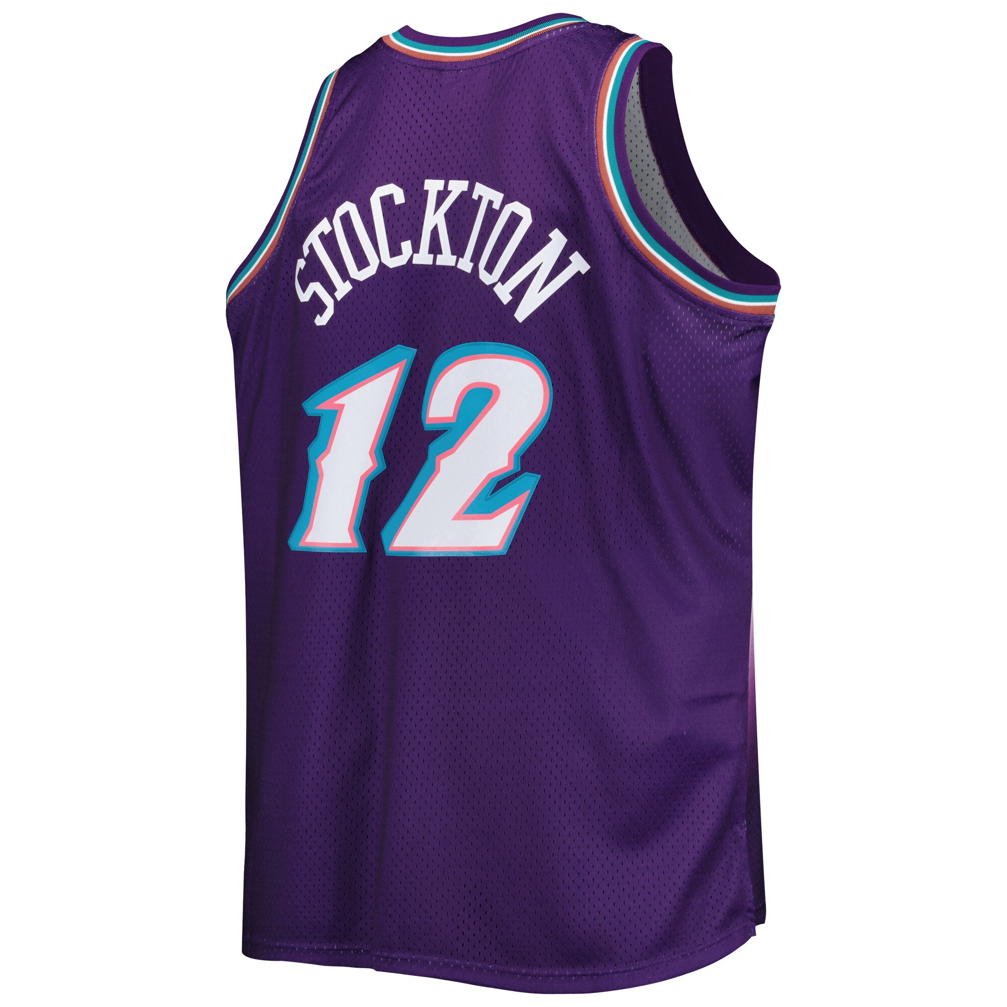 John Stockton Utah Jazz Mitchell & Ness Big & Tall Hardwood Classics 1996\/97 Swingman Jersey - Purple