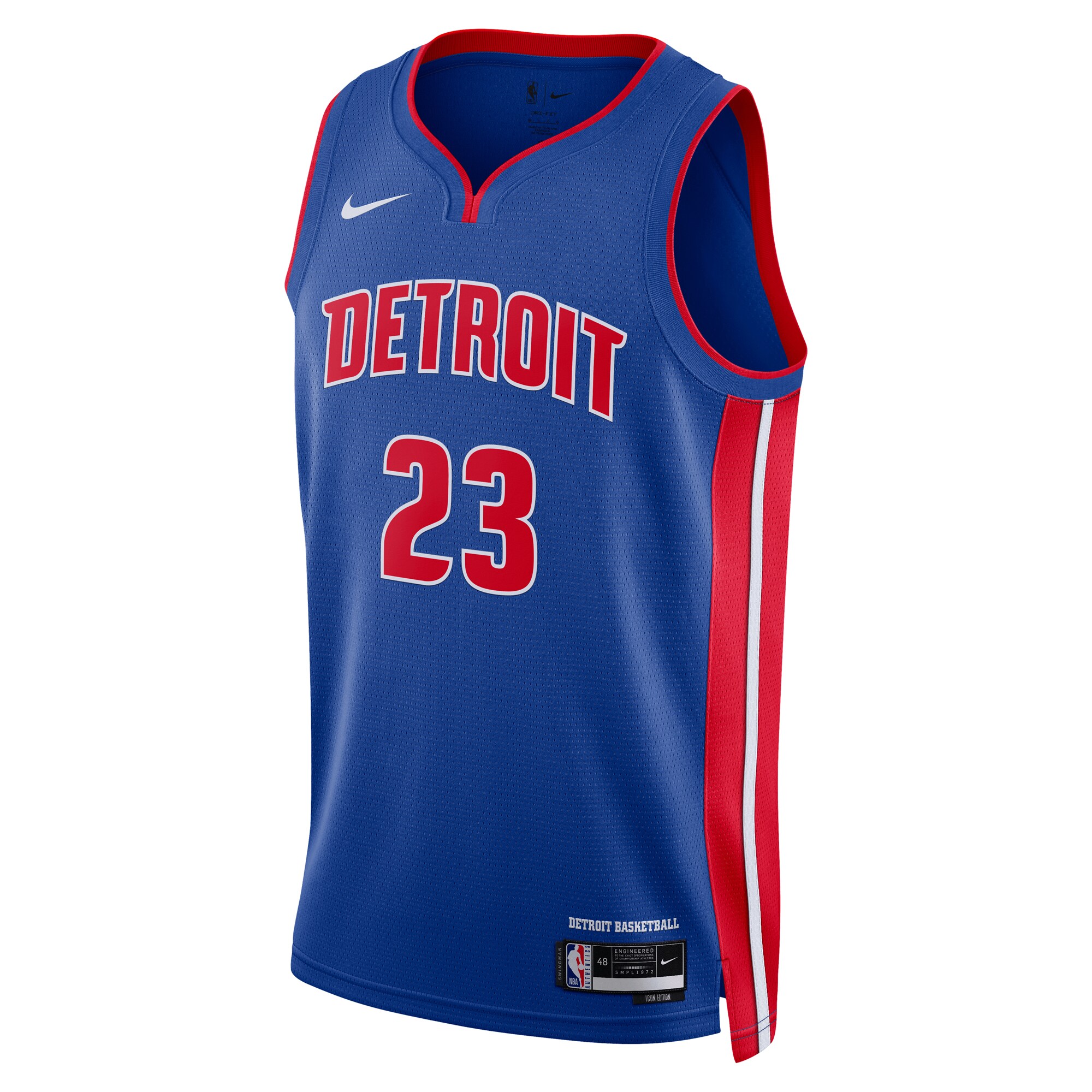 Jaden Ivey Detroit Pistons Unisex 2022 NBA Draft First Round Pick Swingman Jersey - Icon Edition - Blue