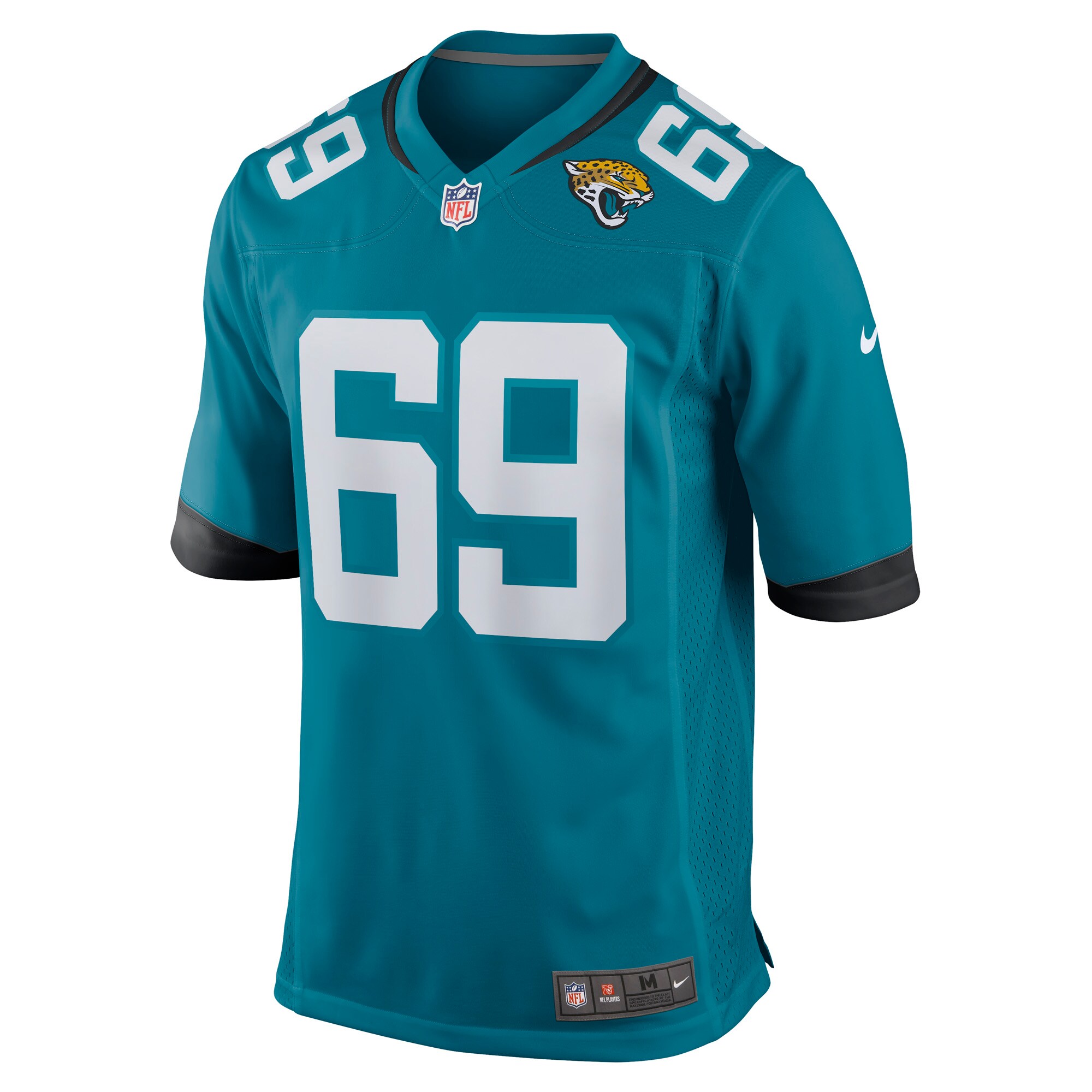 Tyler Shatley Jacksonville Jaguars  Game Jersey - Teal