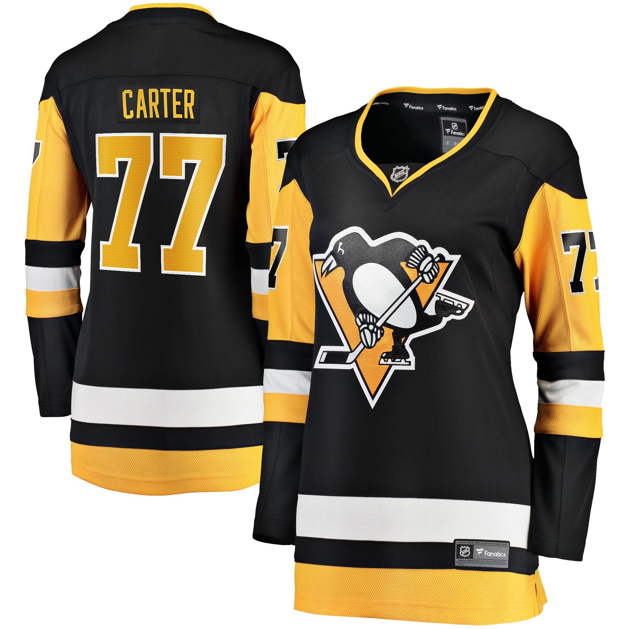 Jeff Carter Pittsburgh Penguins Fanatics Women's Home Breakaway Jersey - Black
