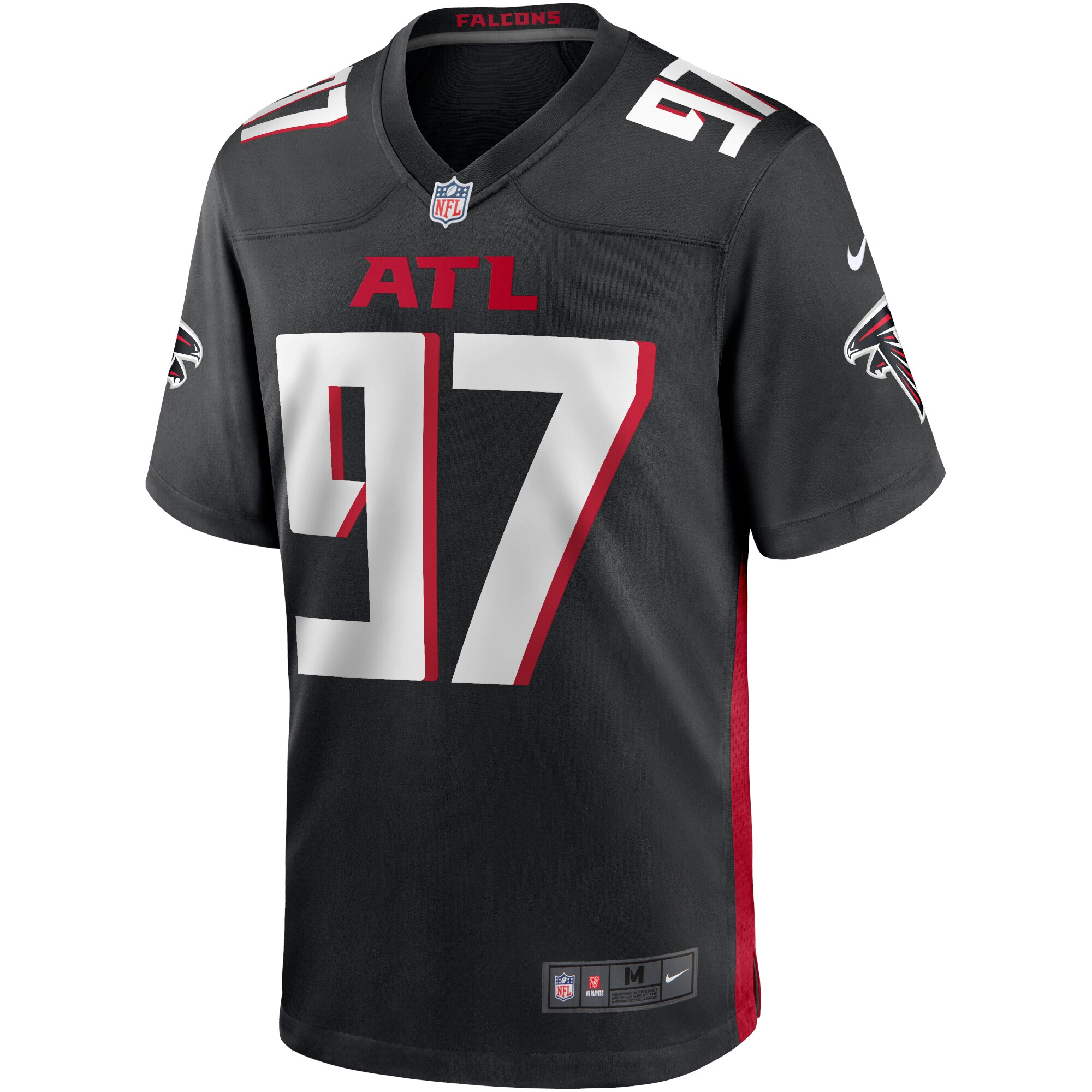 Grady Jarrett Atlanta Falcons  Game Player Jersey - Black