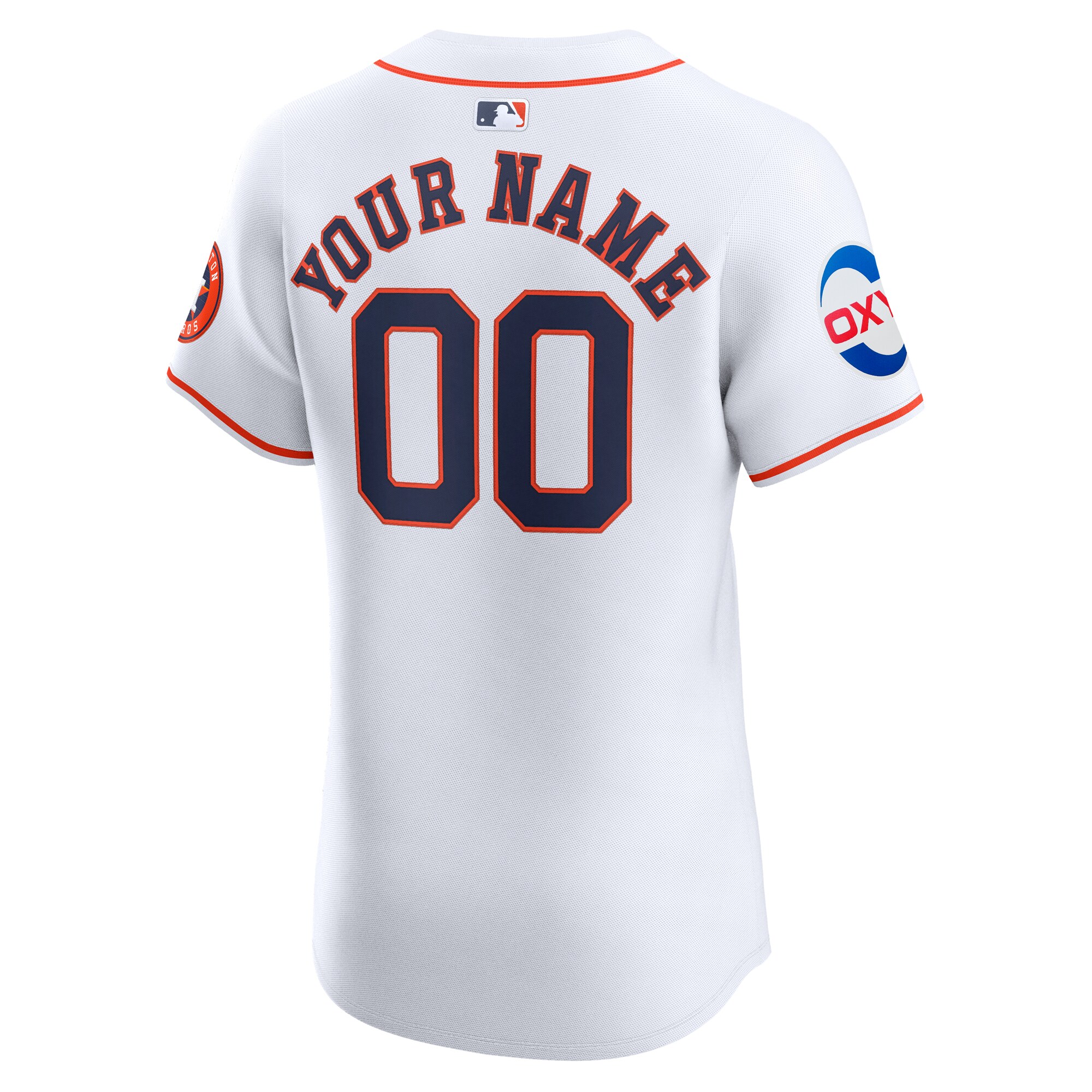 Houston Astros  Home Elite Custom Patch Jersey - White