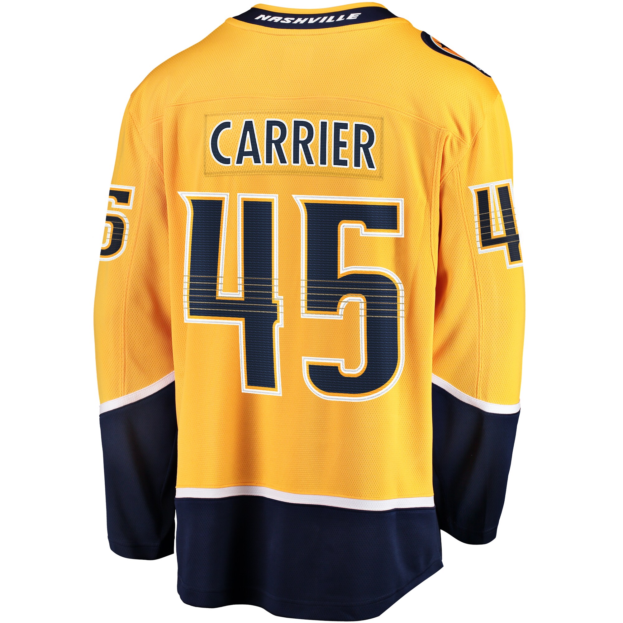 Alexandre Carrier Nashville Predators Fanatics  Premier Breakaway Player Jersey - Gold