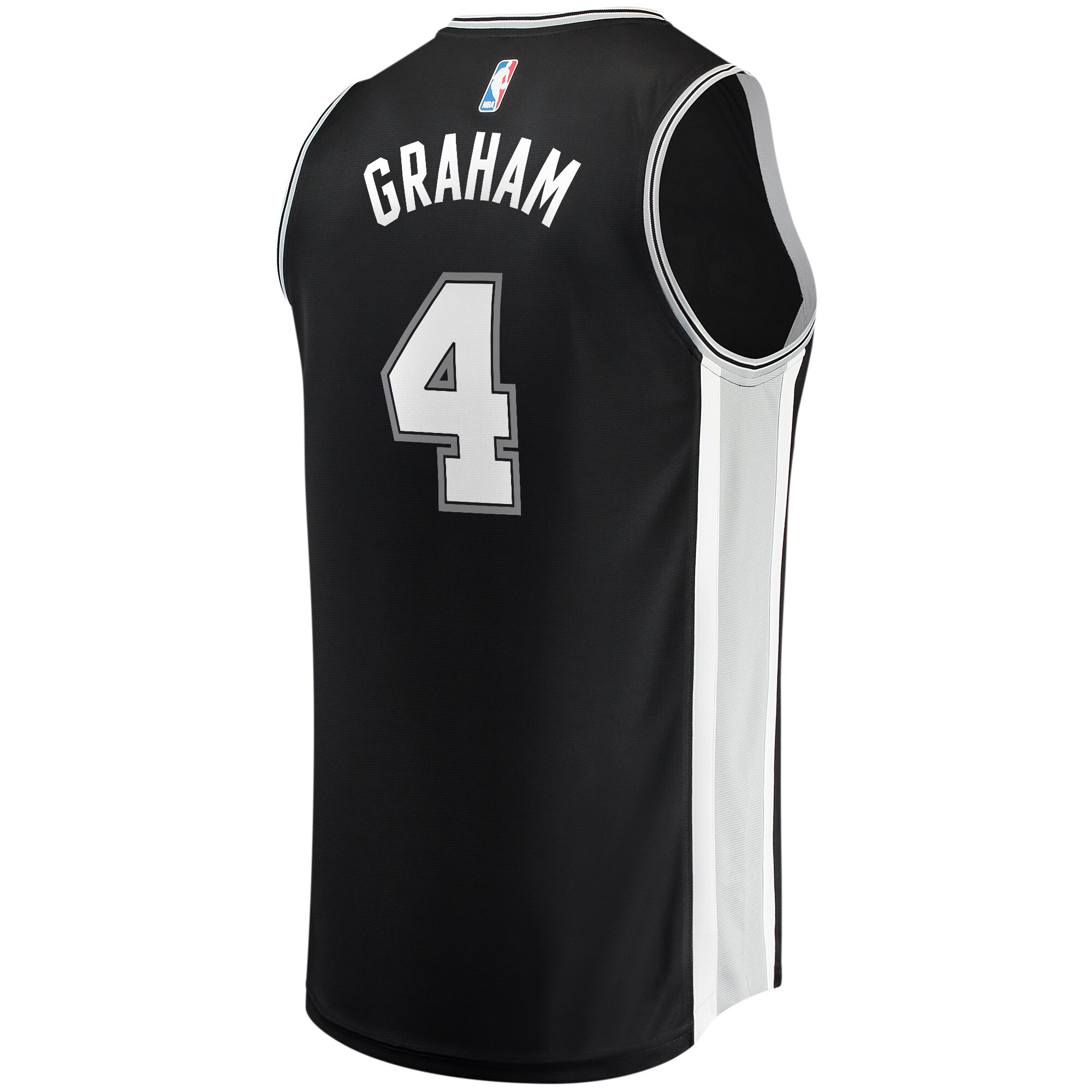 Devonte' Graham San Antonio Spurs Fanatics Fast Break Player Jersey - Icon Edition - Black