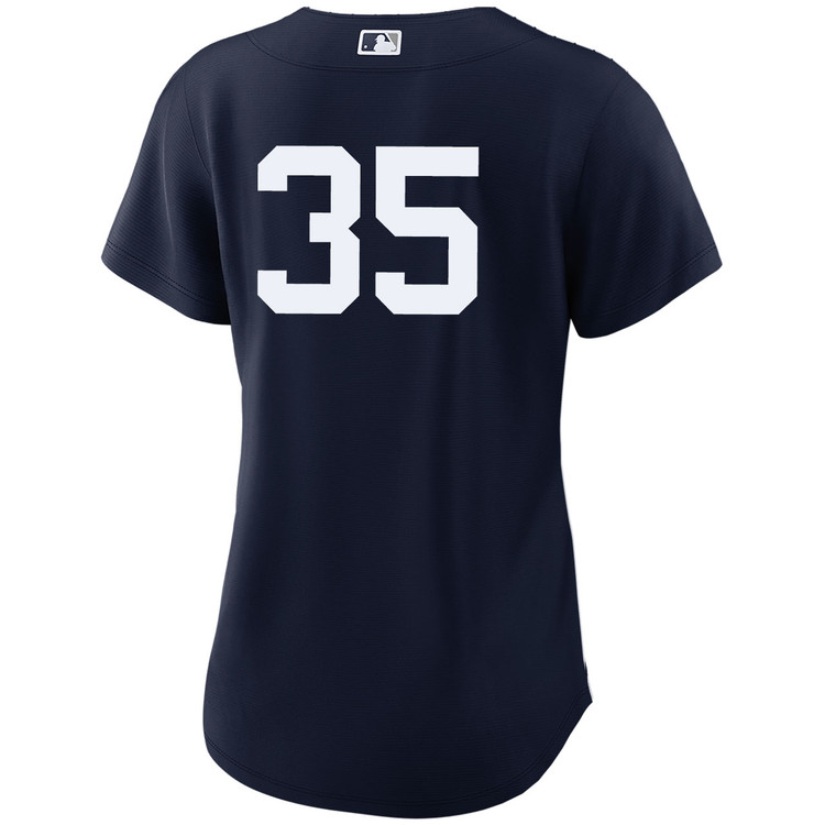 Clay Holmes New York Yankees Women's Alternate Navy Player World Series Jersey