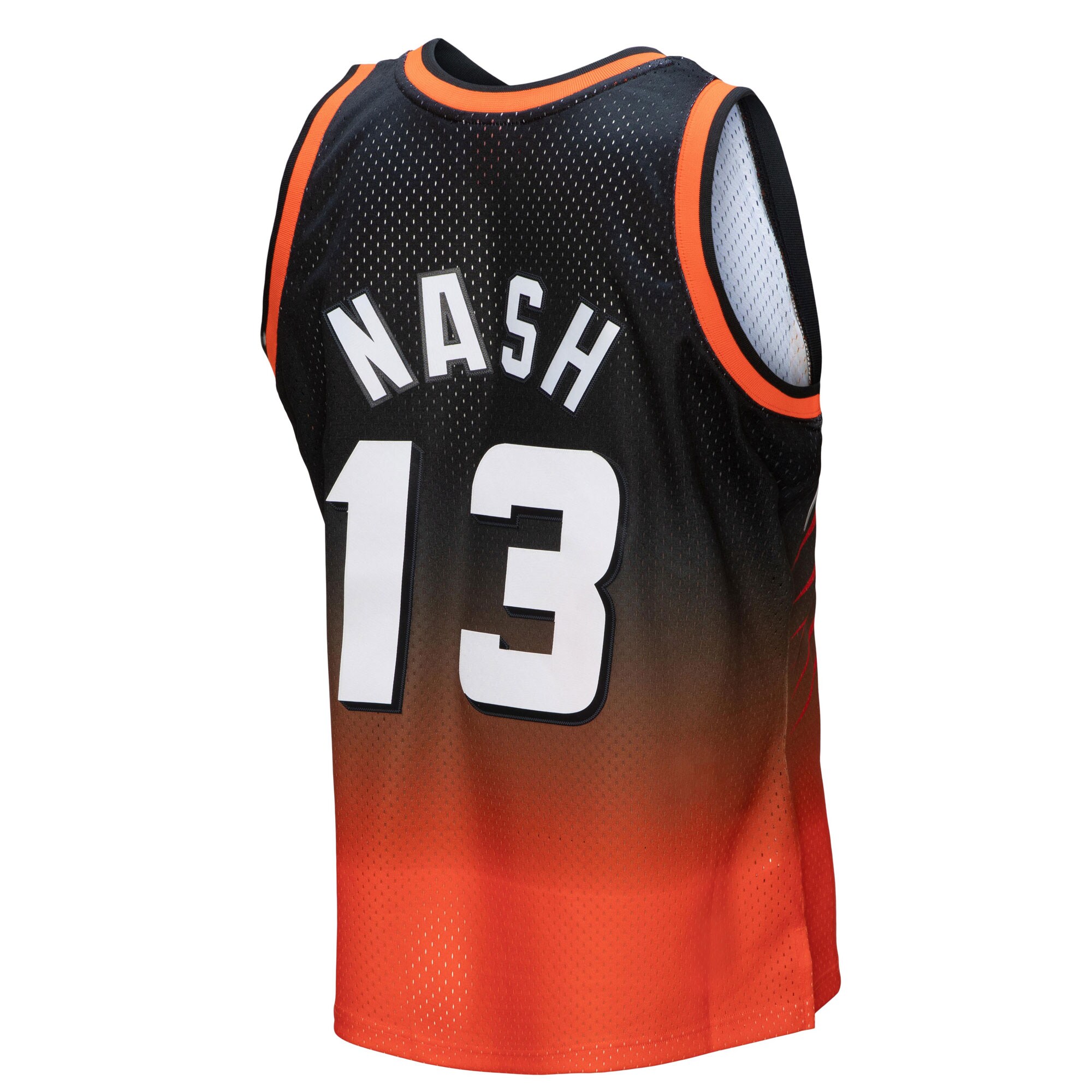 Steve Nash Phoenix Suns Mitchell & Ness 1996\/97 Hardwood Classics Fadeaway Swingman Player Jersey - Orange\/Black