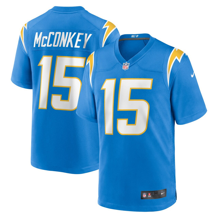 Ladd McConkey Los Angeles Chargers 2024 Player Game Jersey - Powder Blue