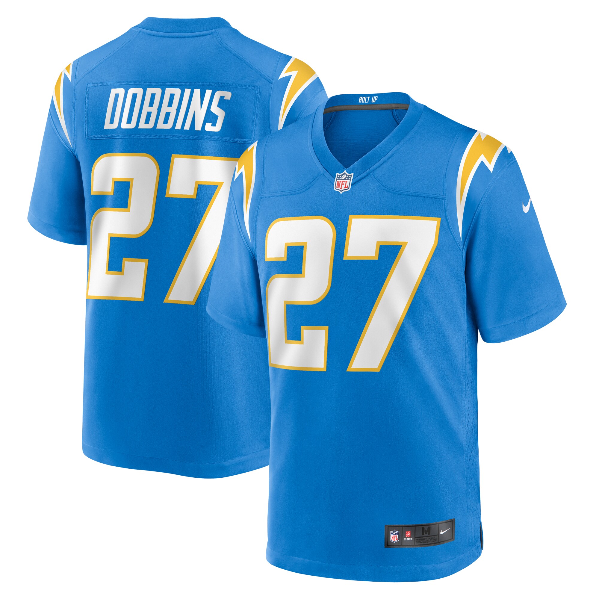 J.K. Dobbins Los Angeles Chargers  Team Game Jersey -  Powder Blue
