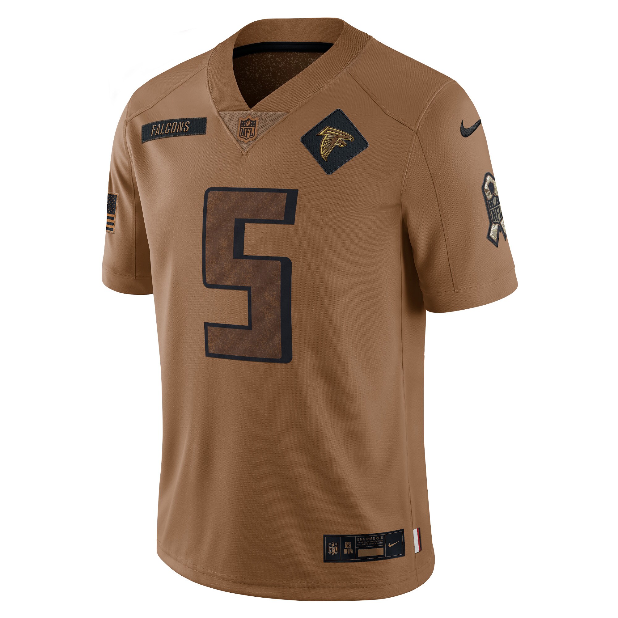 Drake London Atlanta Falcons 2023 Salute To Service Limited Jersey - Brown