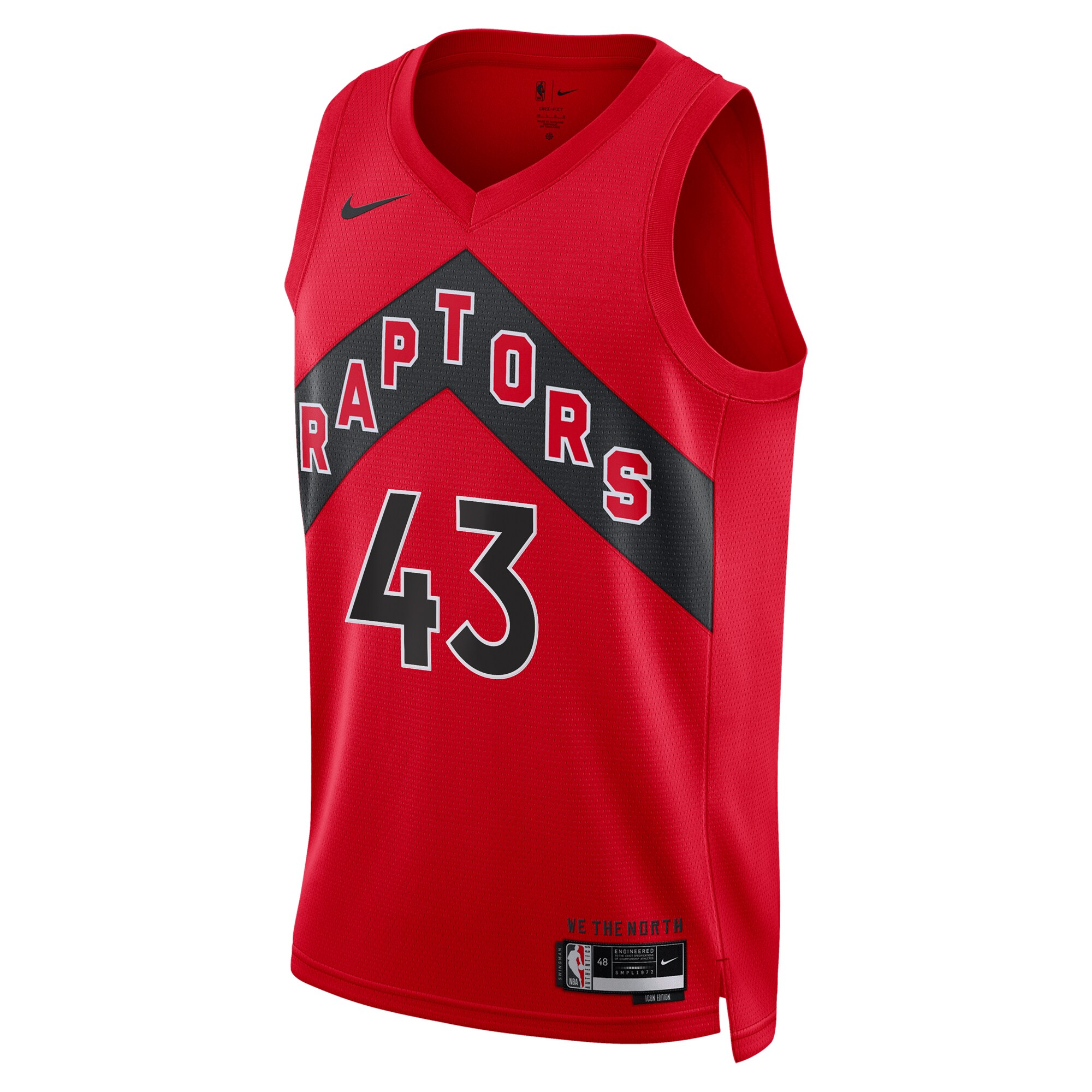 Pascal Siakam Toronto Raptors Unisex Swingman Jersey - Icon Edition - Red