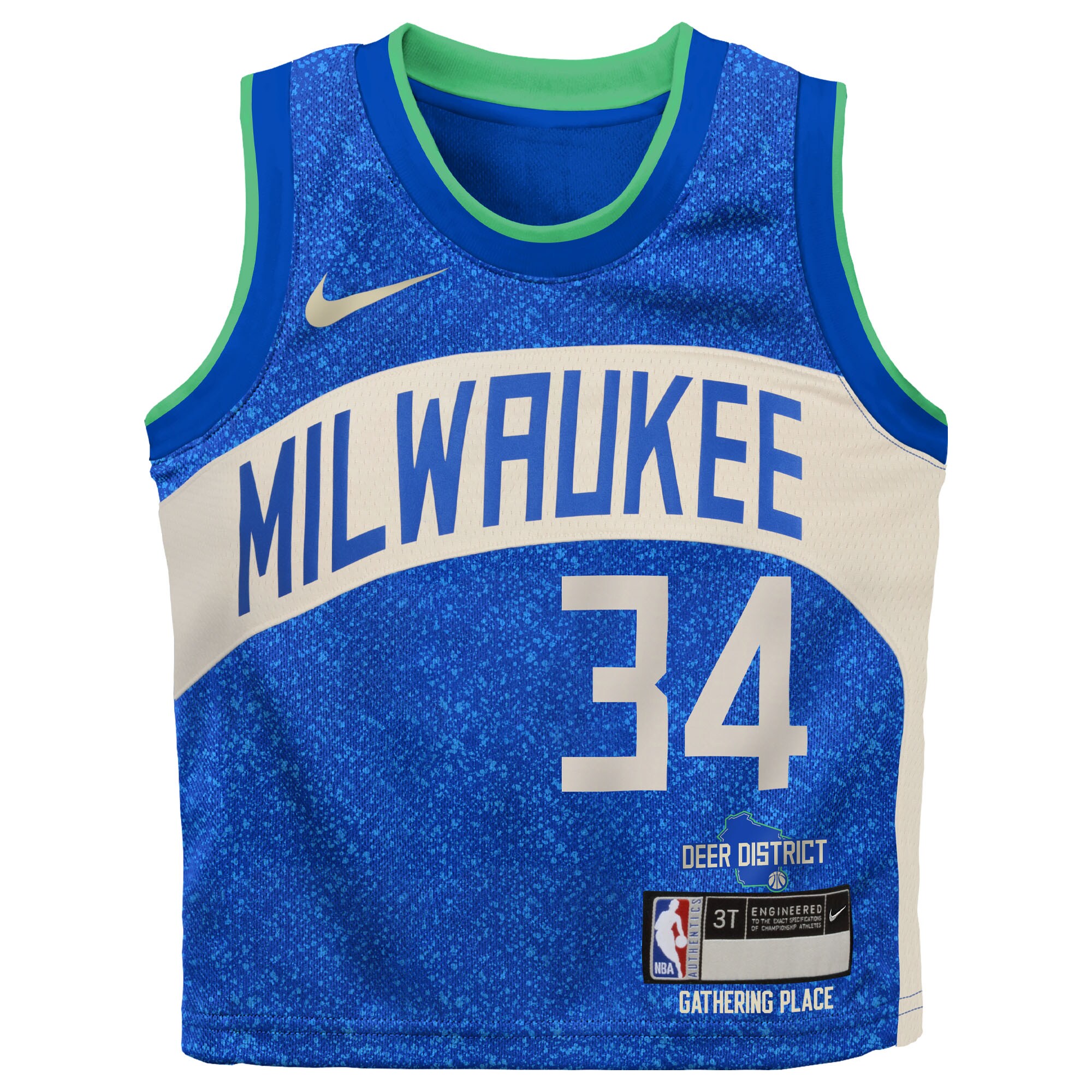 Giannis Antetokounmpo Milwaukee Bucks Infant Swingman Replica Jersey - City Edition - Royal