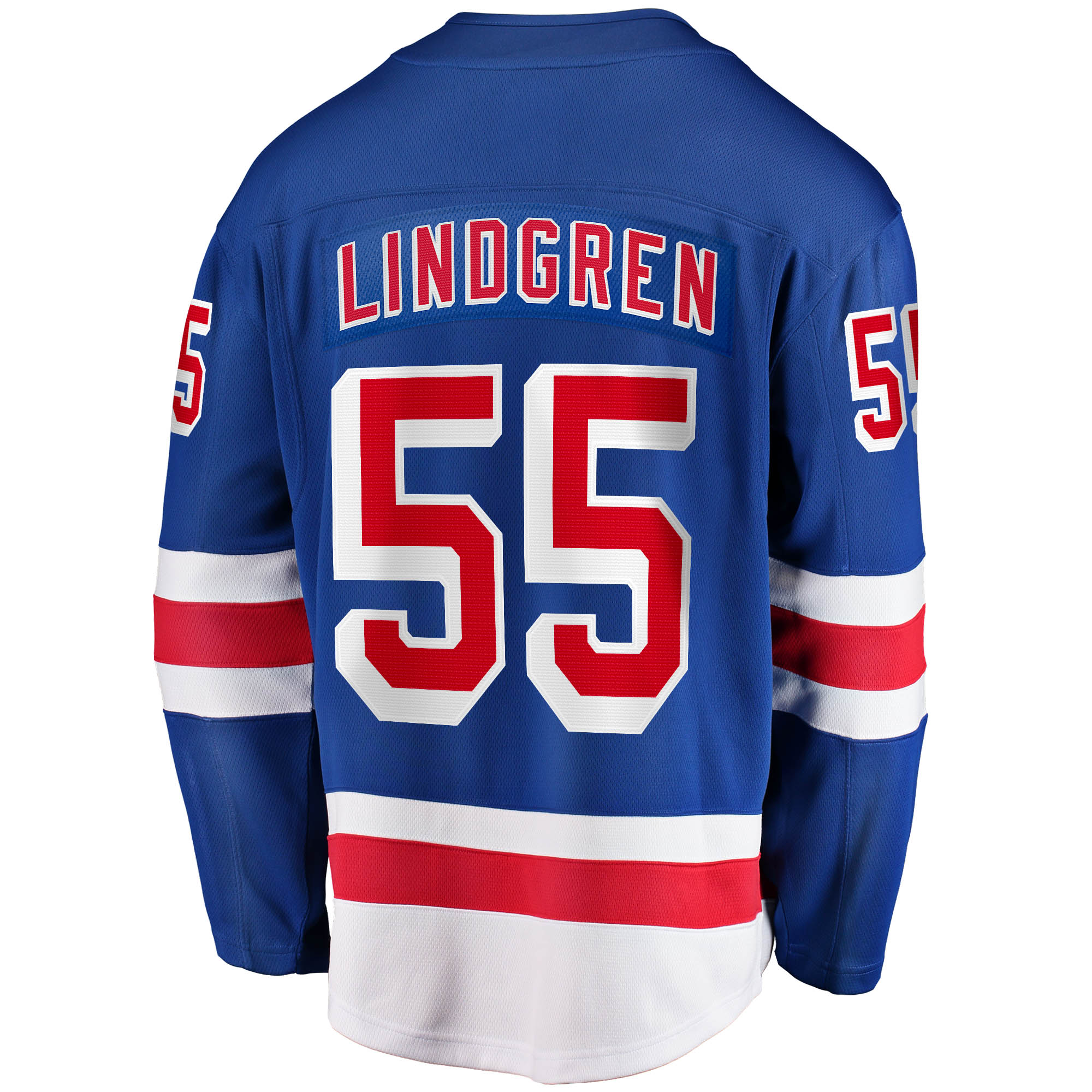 Ryan Lindgren New York Rangers Fanatics Home Breakaway Replica Jersey - Blue