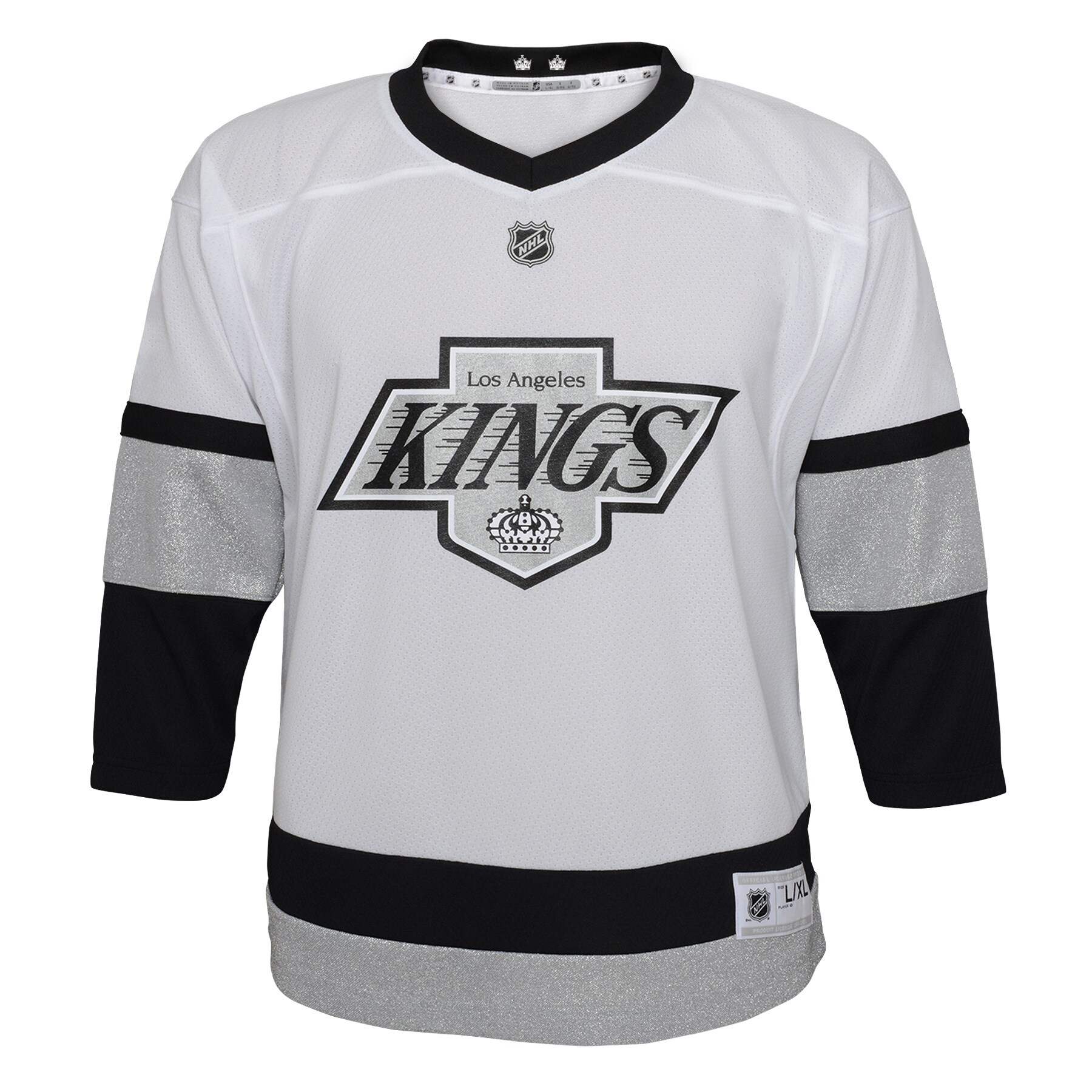 Los Angeles Kings Youth 2021\/22 Alternate Replica Jersey - White
