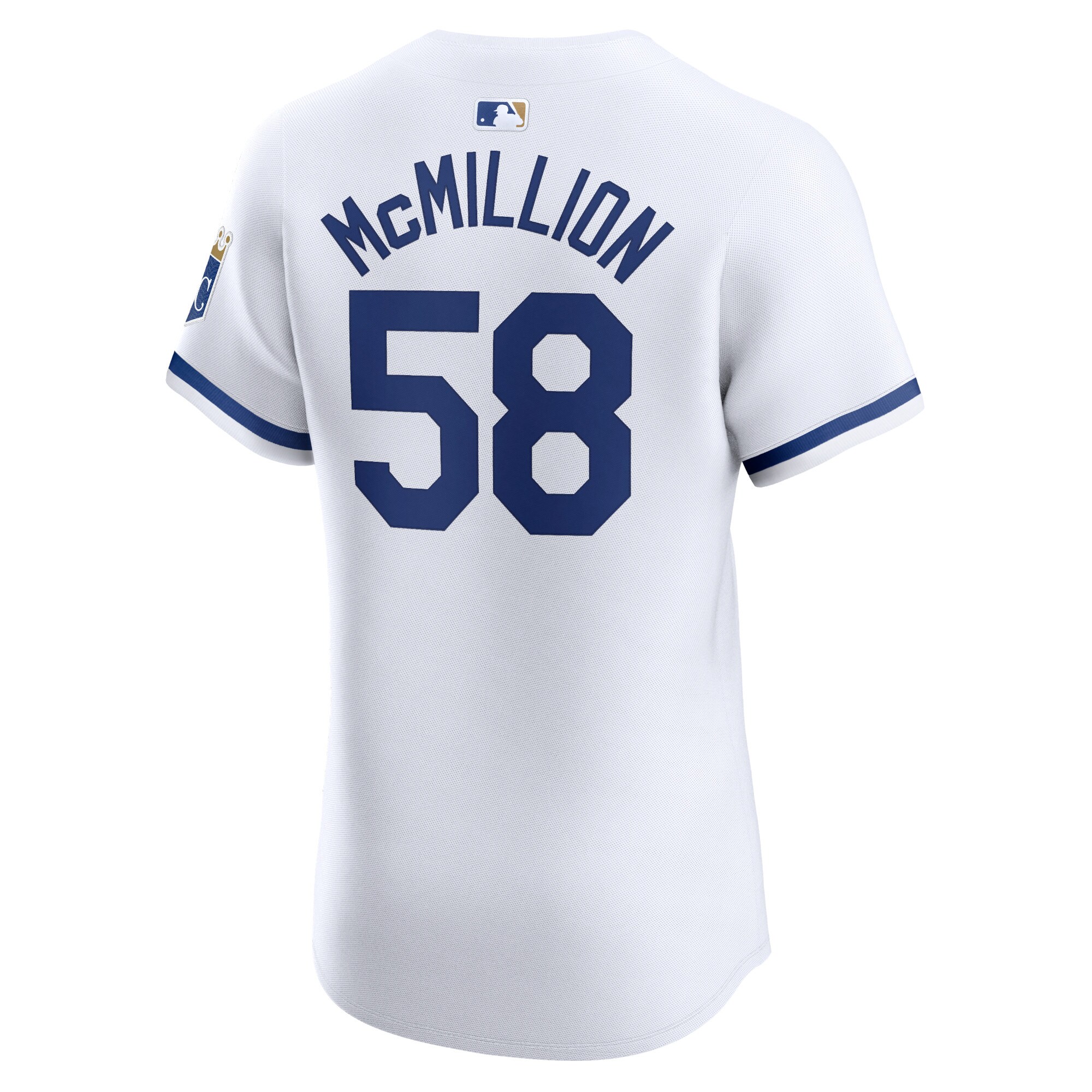 John McMillon Kansas City Royals  Home Elite Player Jersey - White