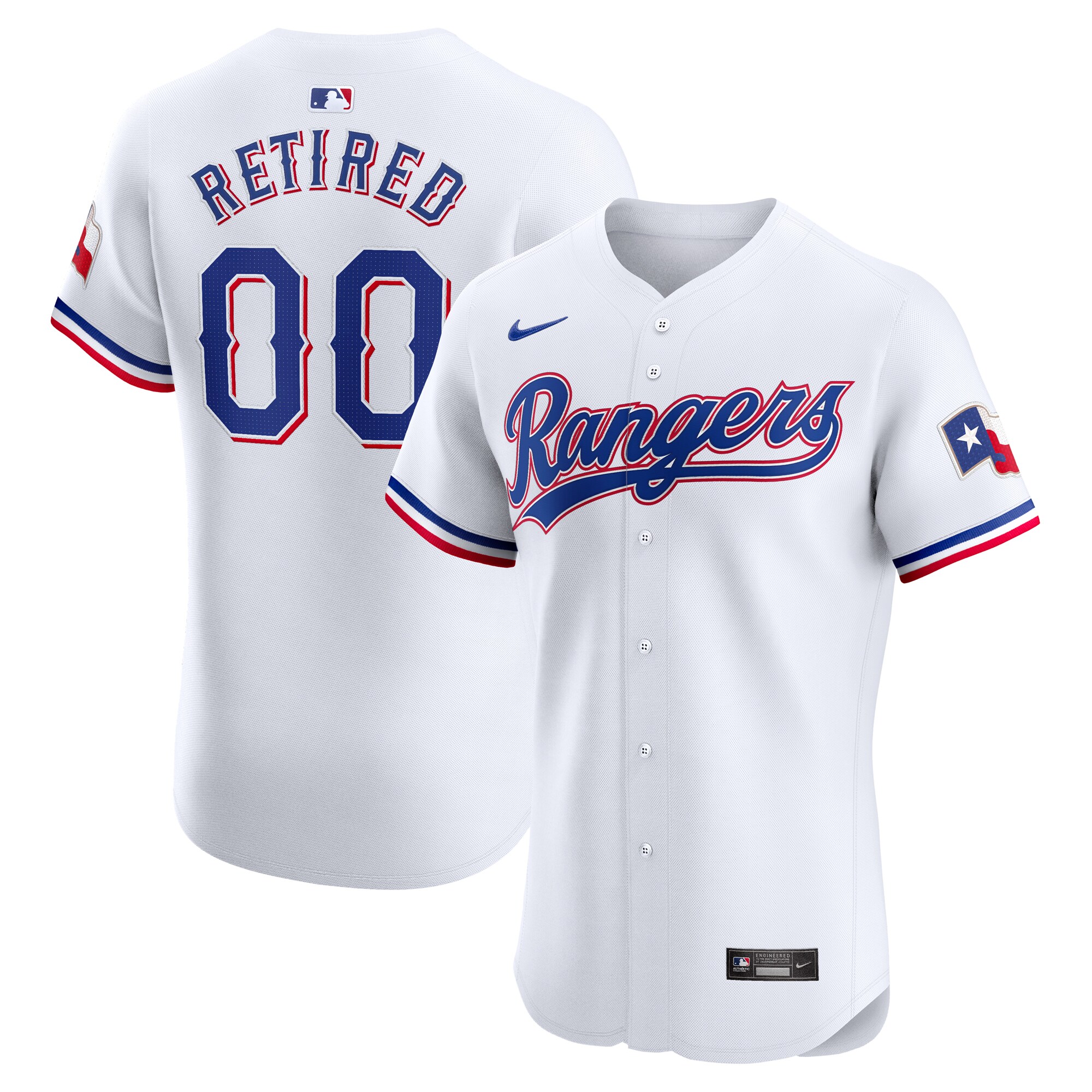 Texas Rangers  Home Elite Pick-A-Player Retired Roster Jersey - White
