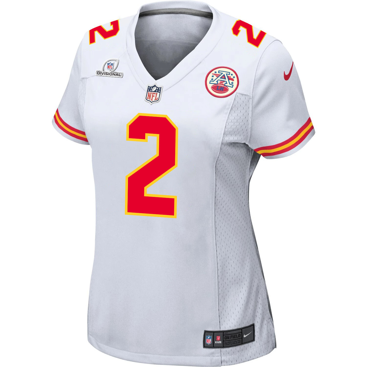 Joshua Williams 2 Kansas City Chiefs Super Bowl LVIII Patch Game Women Jersey - White