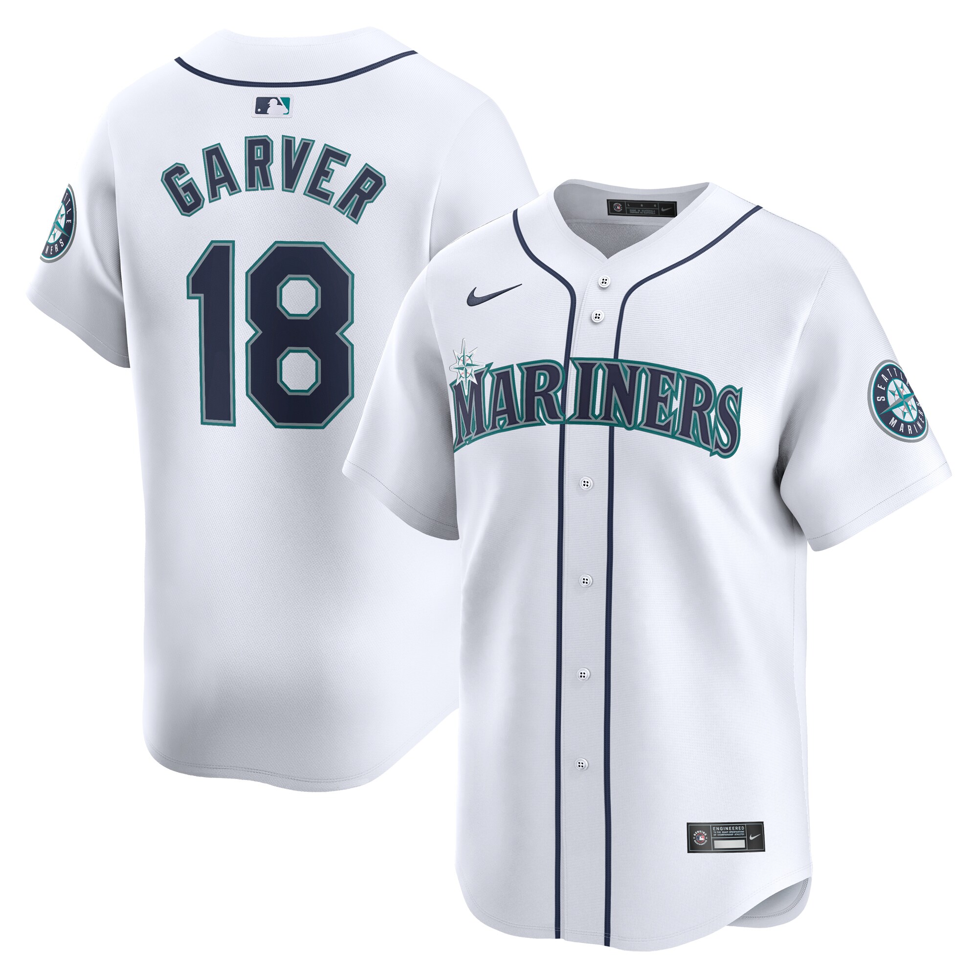 Mitch Garver Seattle Mariners  Home Limited Player Jersey White
