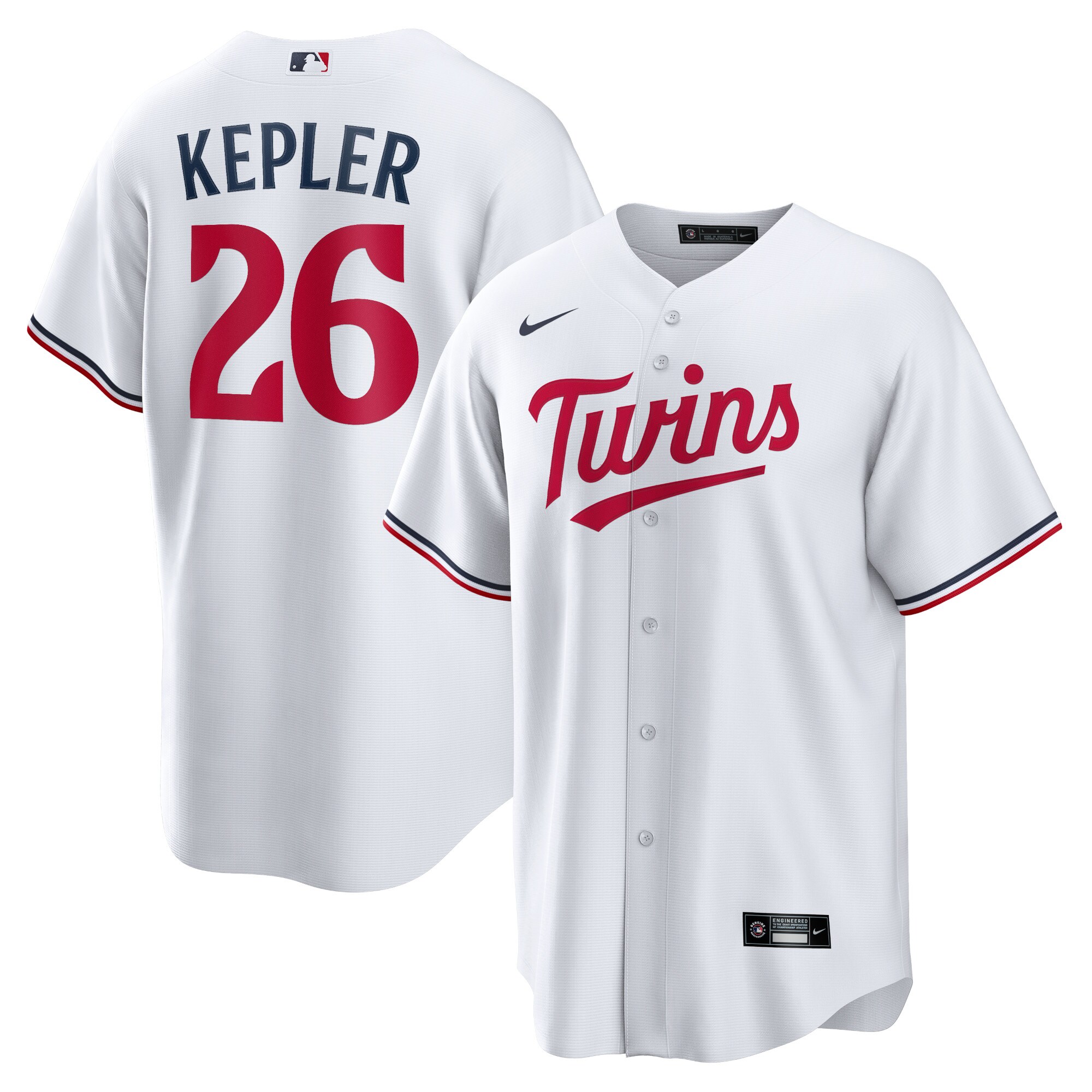 Max Kepler Minnesota Twins  Home Replica Player Logo Jersey - White