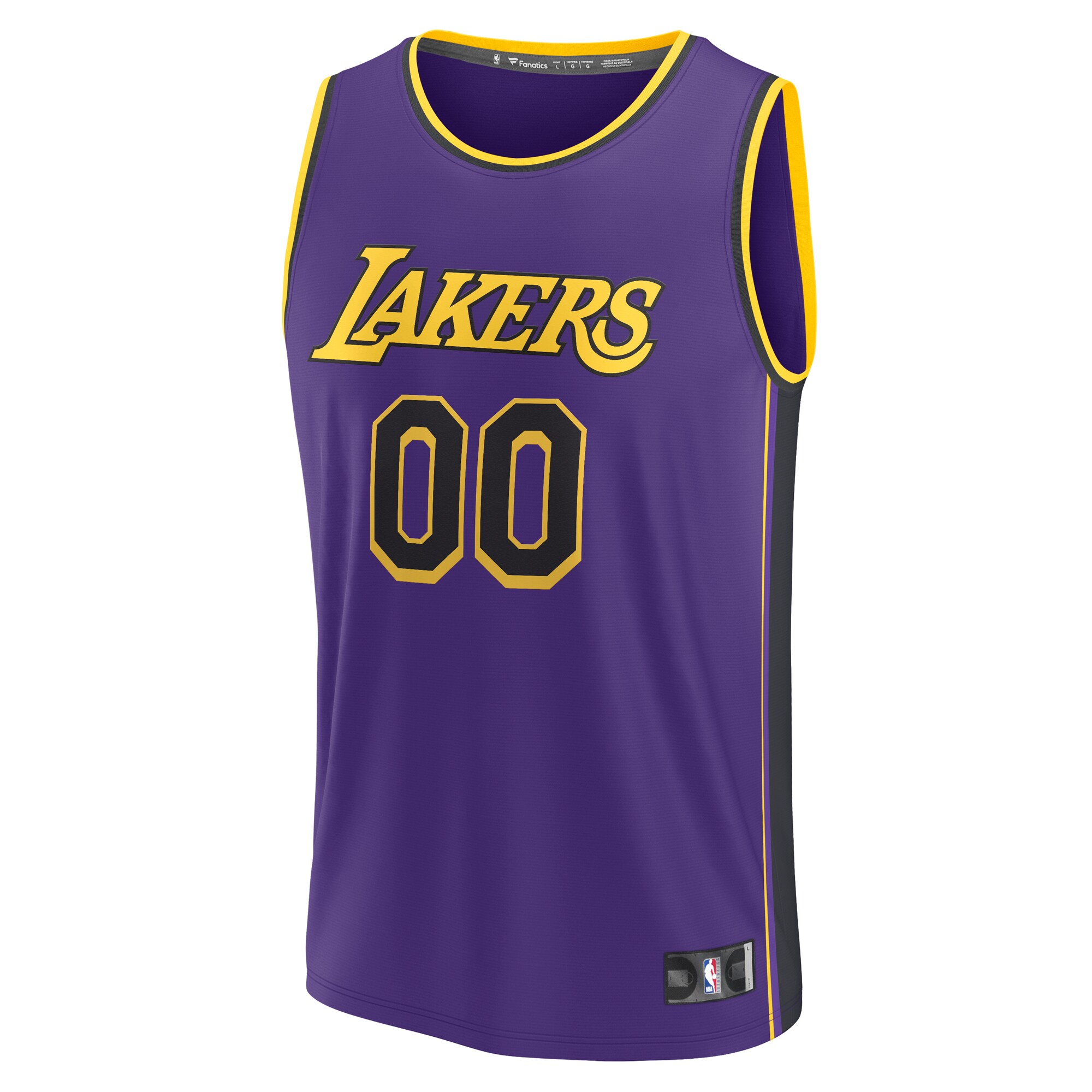 Los Angeles Lakers Fanatics 2022\/23 Fast Break Custom Replica Jersey - Purple - Statement Edition