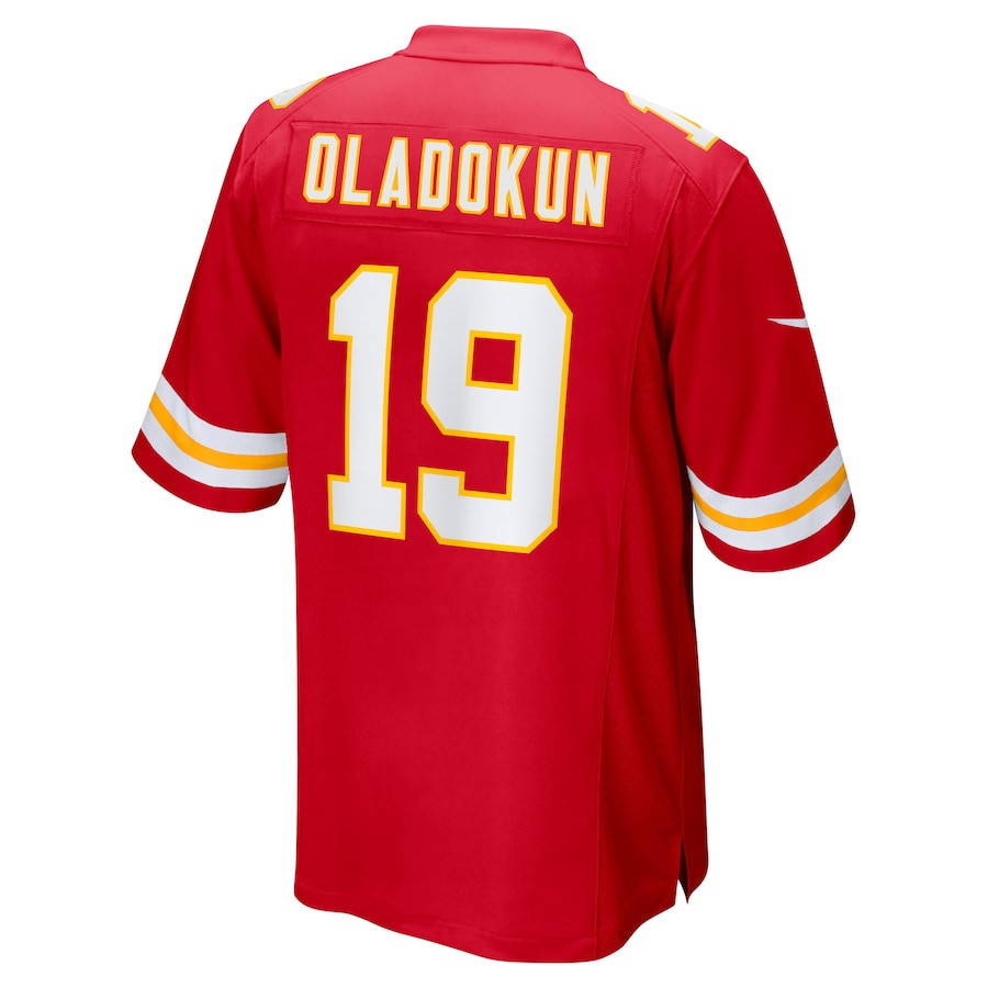 Chris Oladokun #19 Kansas City Chiefs Super Bowl LIX Jersey - Men's - Red