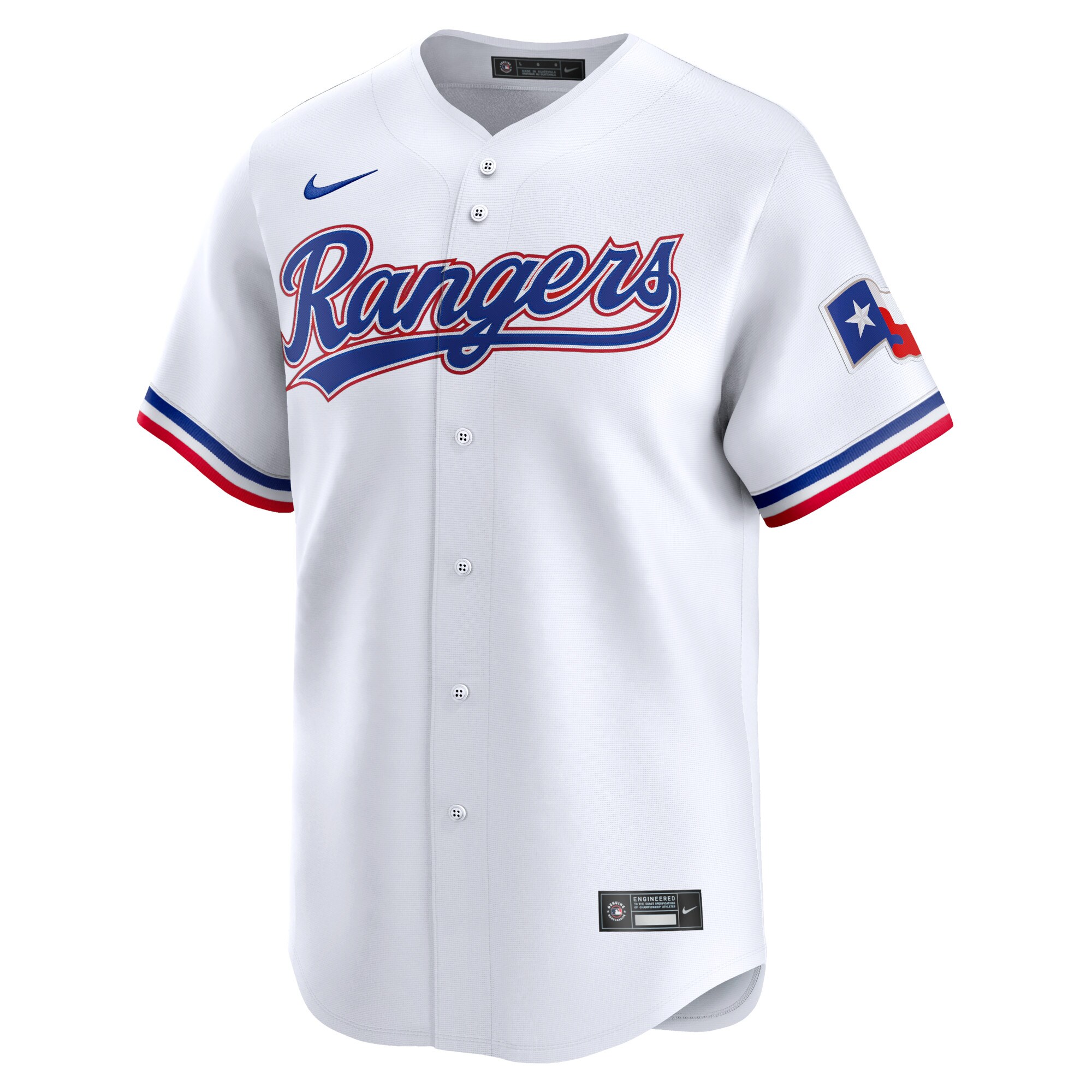 Texas Rangers  Youth Home Limited Custom Jersey - White
