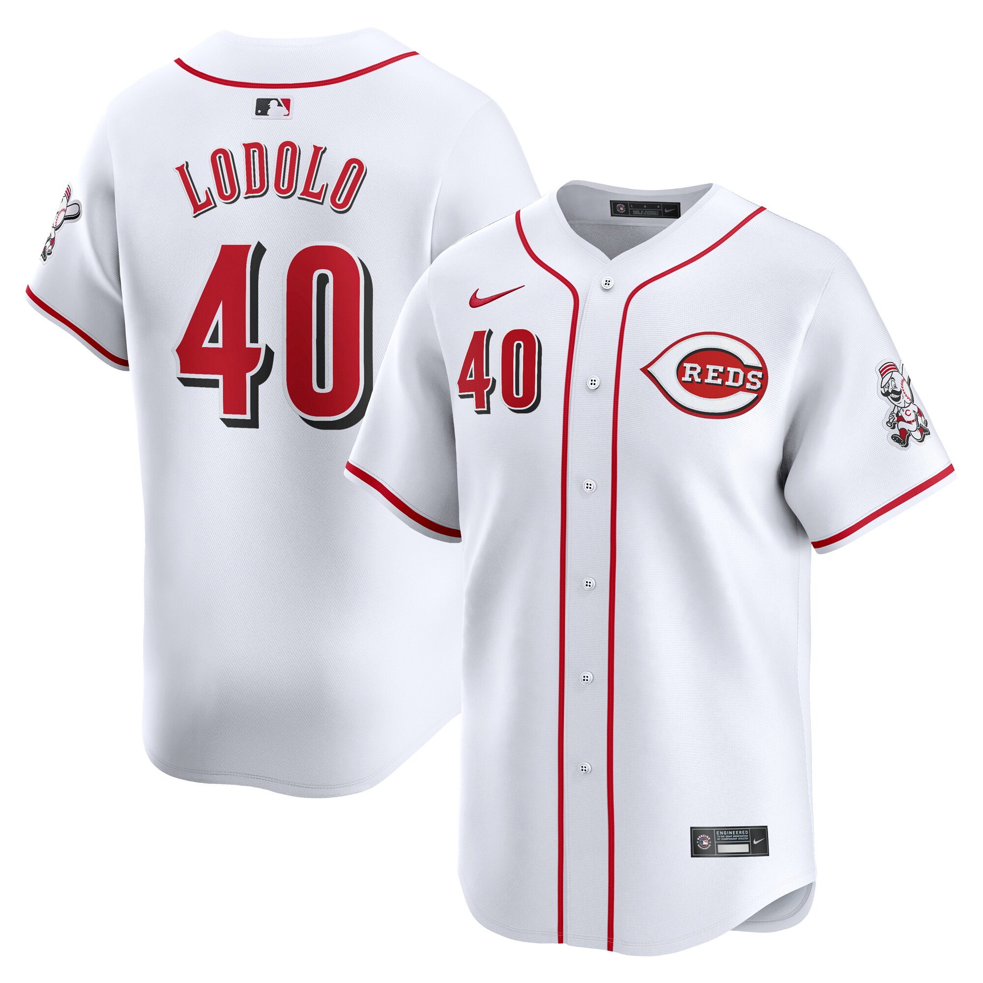 Nick Lodolo Cincinnati Reds  Home Limited Player Jersey - White