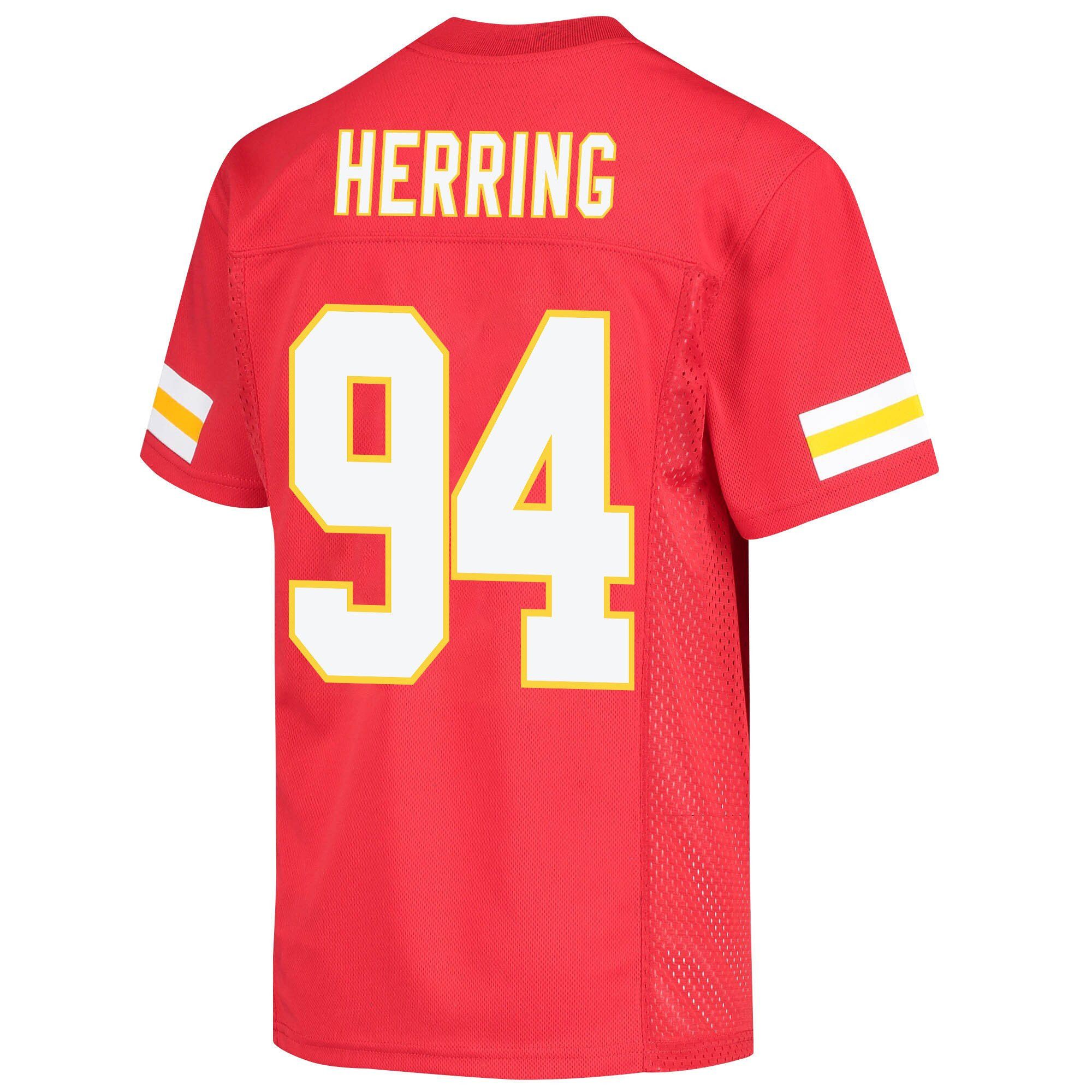 Malik Herring 94 Kansas City Chiefs Super Bowl LVII Champions Youth Game Jersey - Red