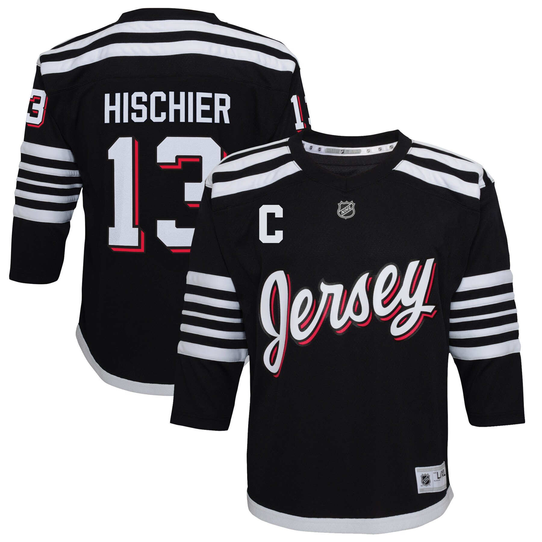 Nico Hischier New Jersey Devils Toddler 2021\/22 Alternate Replica Player Jersey - Black