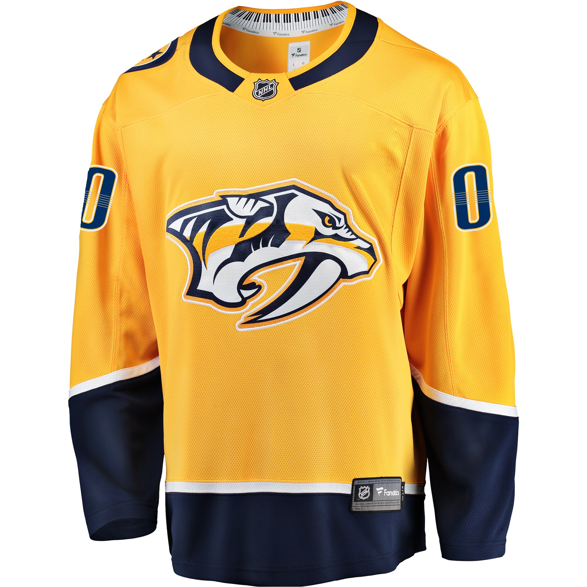 Nashville Predators Fanatics Home Breakaway Custom Jersey - Gold