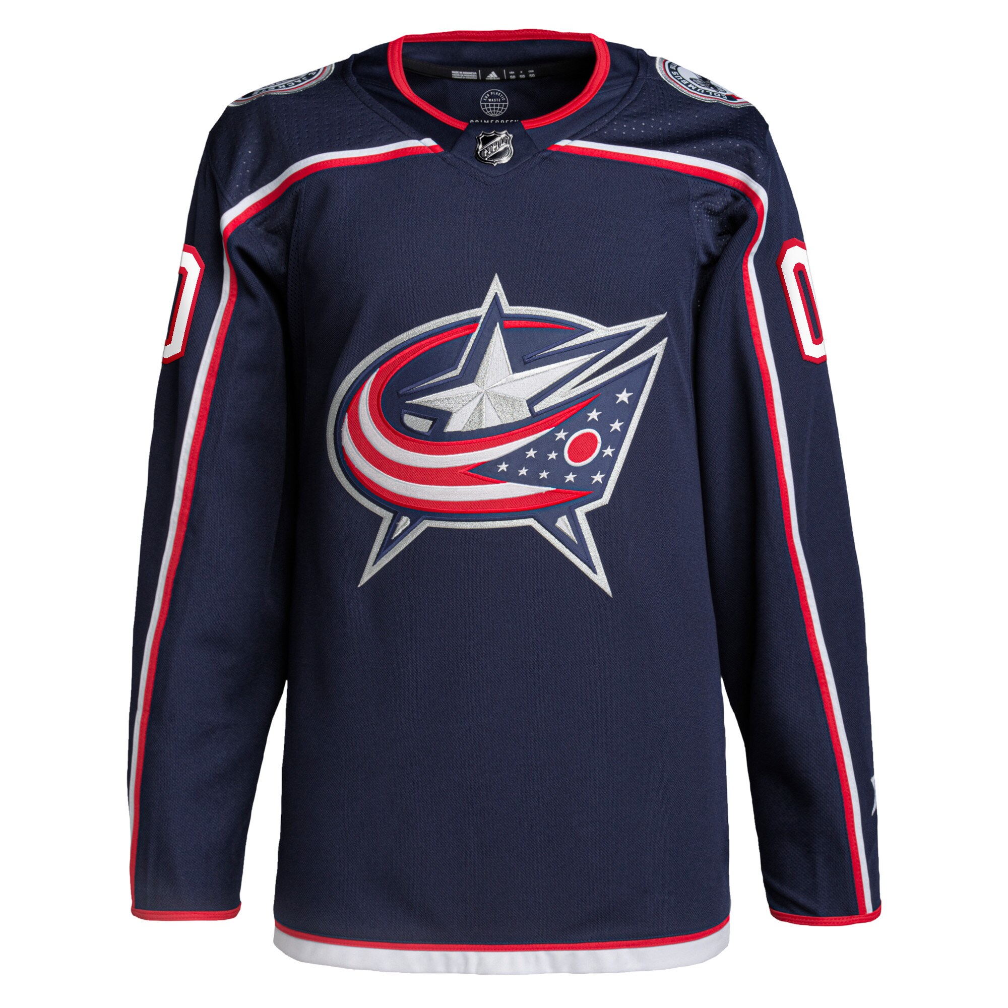 Columbus Blue Jackets adidas Home Primegreen Authentic Custom Jersey - Navy