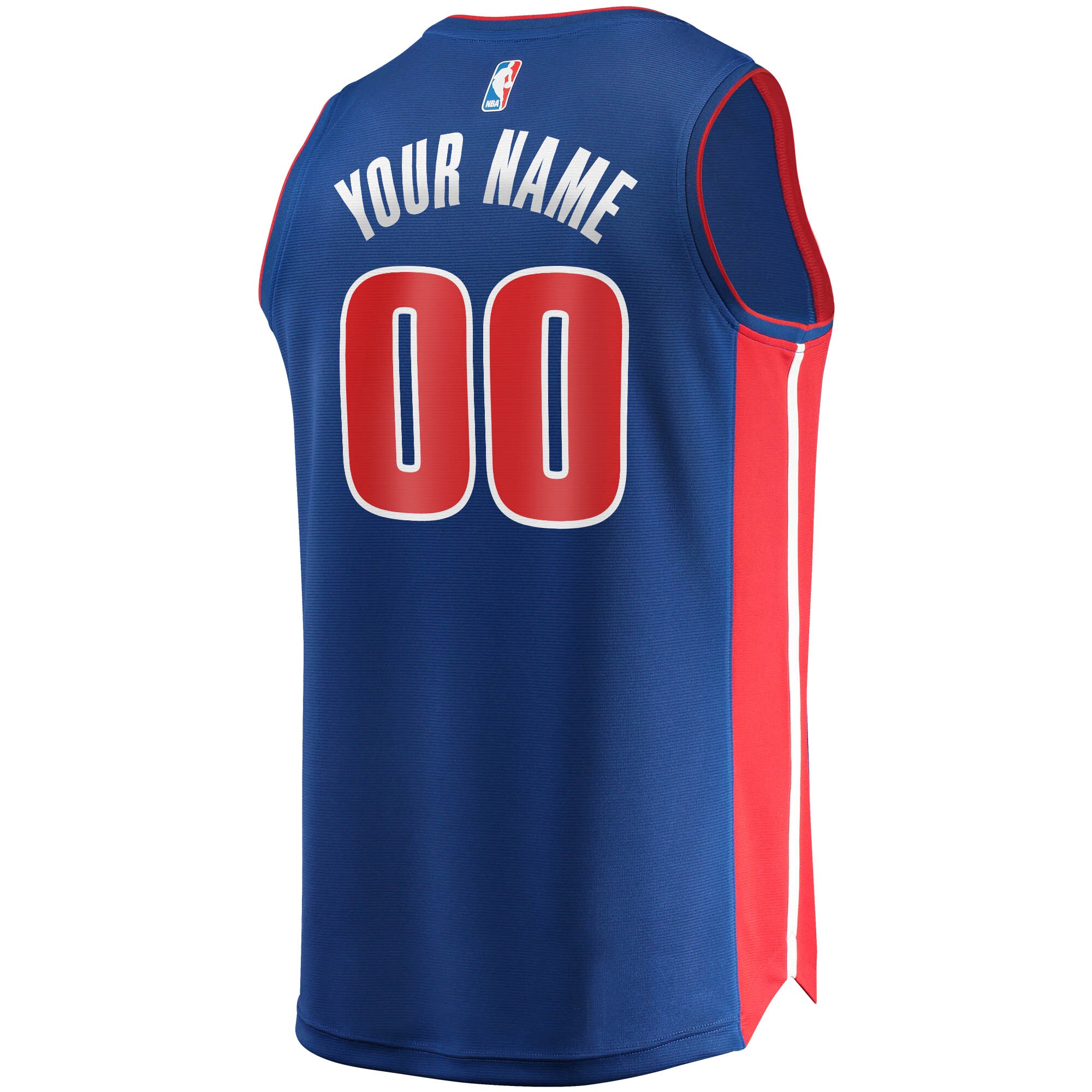 Detroit Pistons Fanatics Youth Fast Break Custom Replica Jersey Blue - Icon Edition