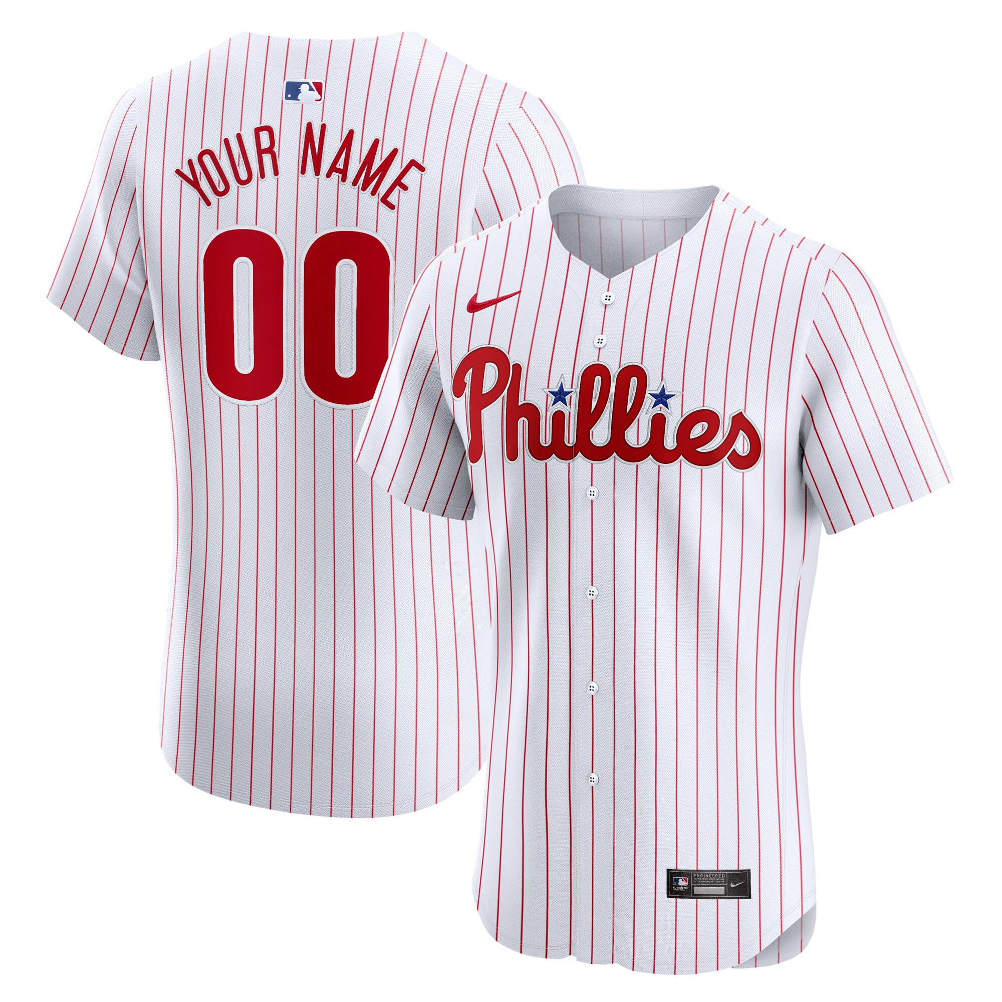 Philadelphia Phillies  Home Elite Custom Jersey - White