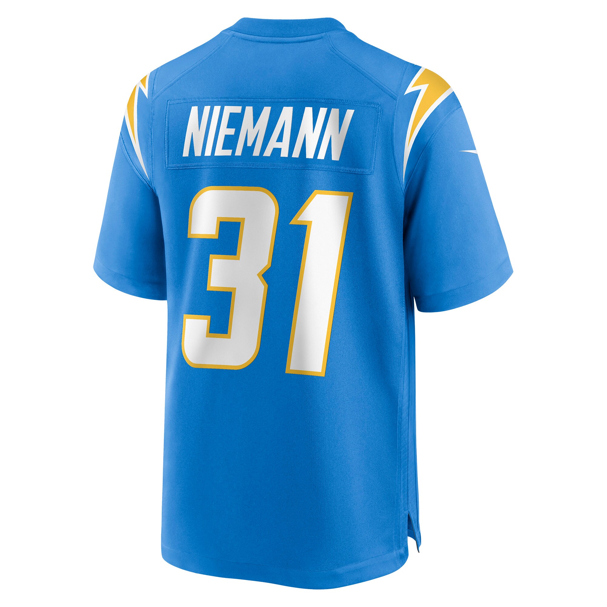 Nick Niemann Los Angeles Chargers  Game Player Jersey - Powder Blue