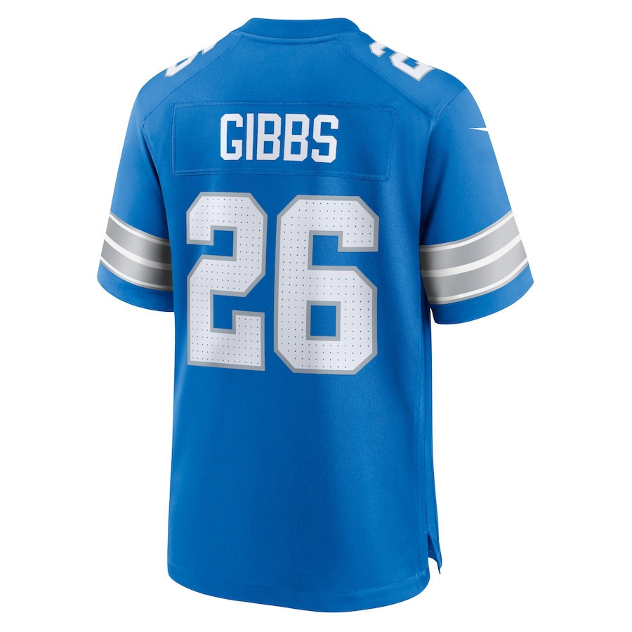 Jahmyr Gibbs #26 Detroit Lions Super Bowl LIX Jersey - Men's - Blue