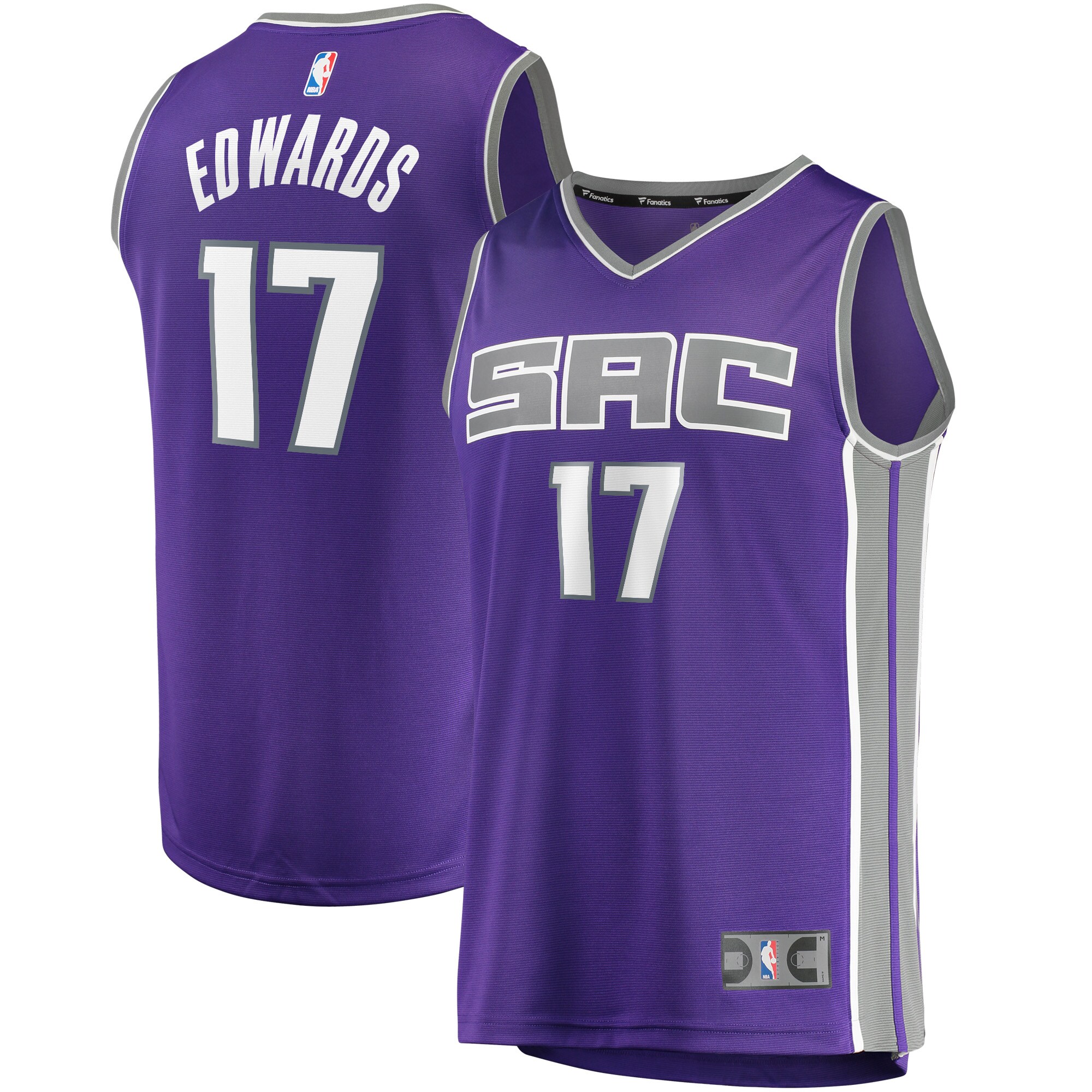 Kessler Edwards Sacramento Kings Fanatics Youth Fast Break Player Jersey - Icon Edition - Purple