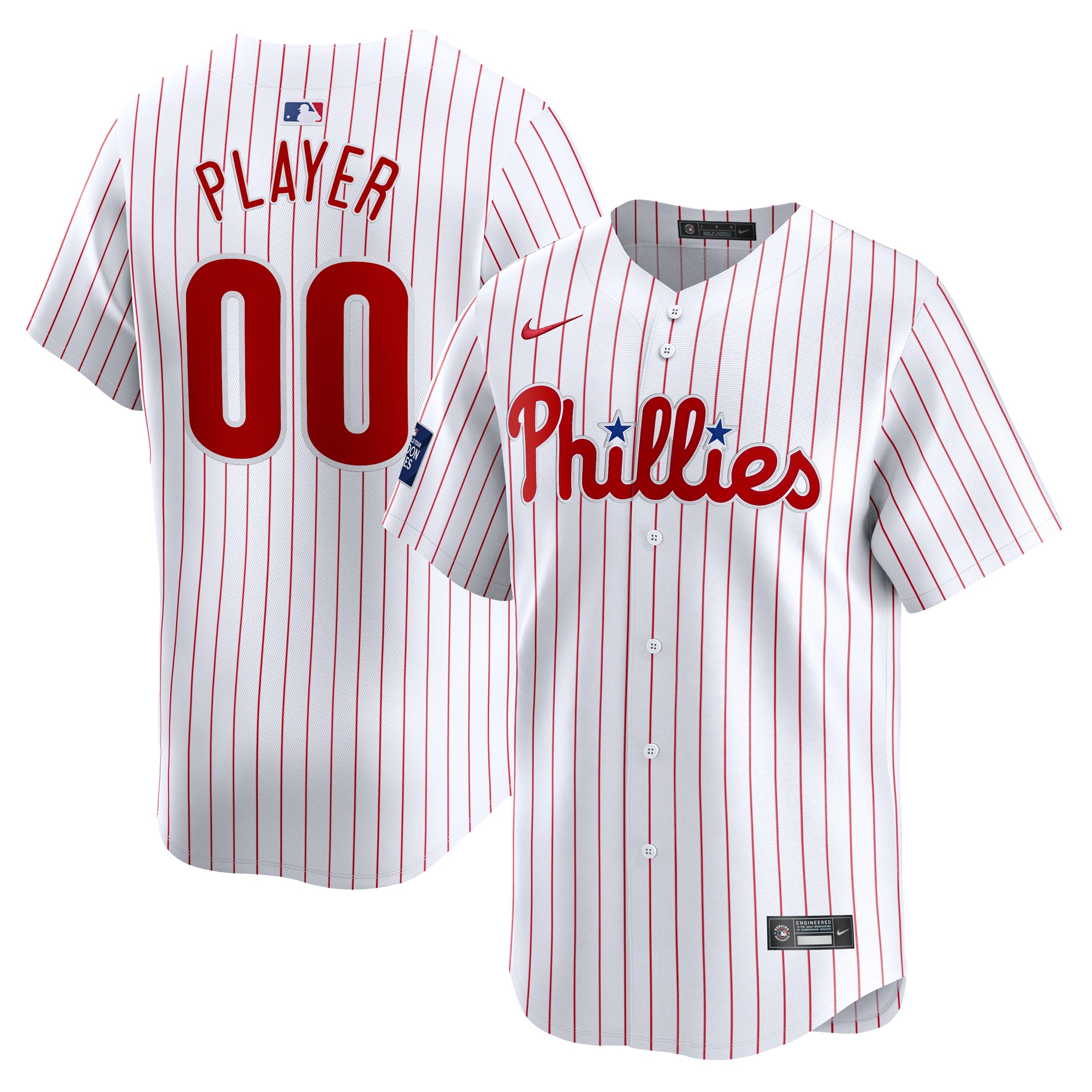 Philadelphia Phillies 2024 MLB World Tour London Series Home Pick-A-Player Limited Jersey White