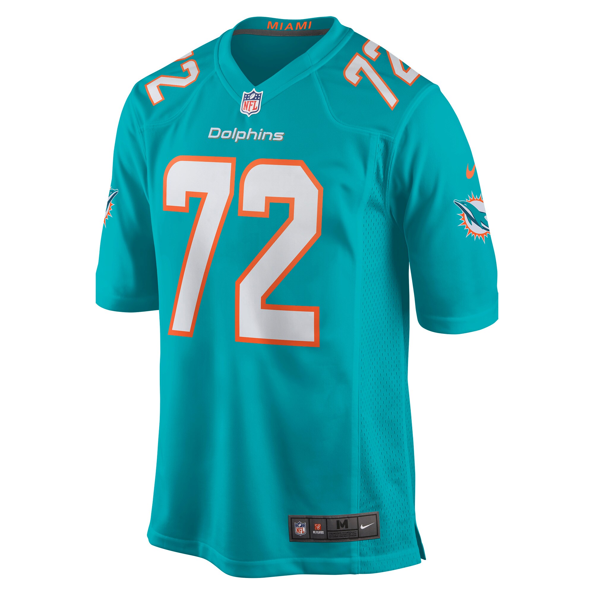 Terron Armstead Miami Dolphins  Game Jersey - Aqua