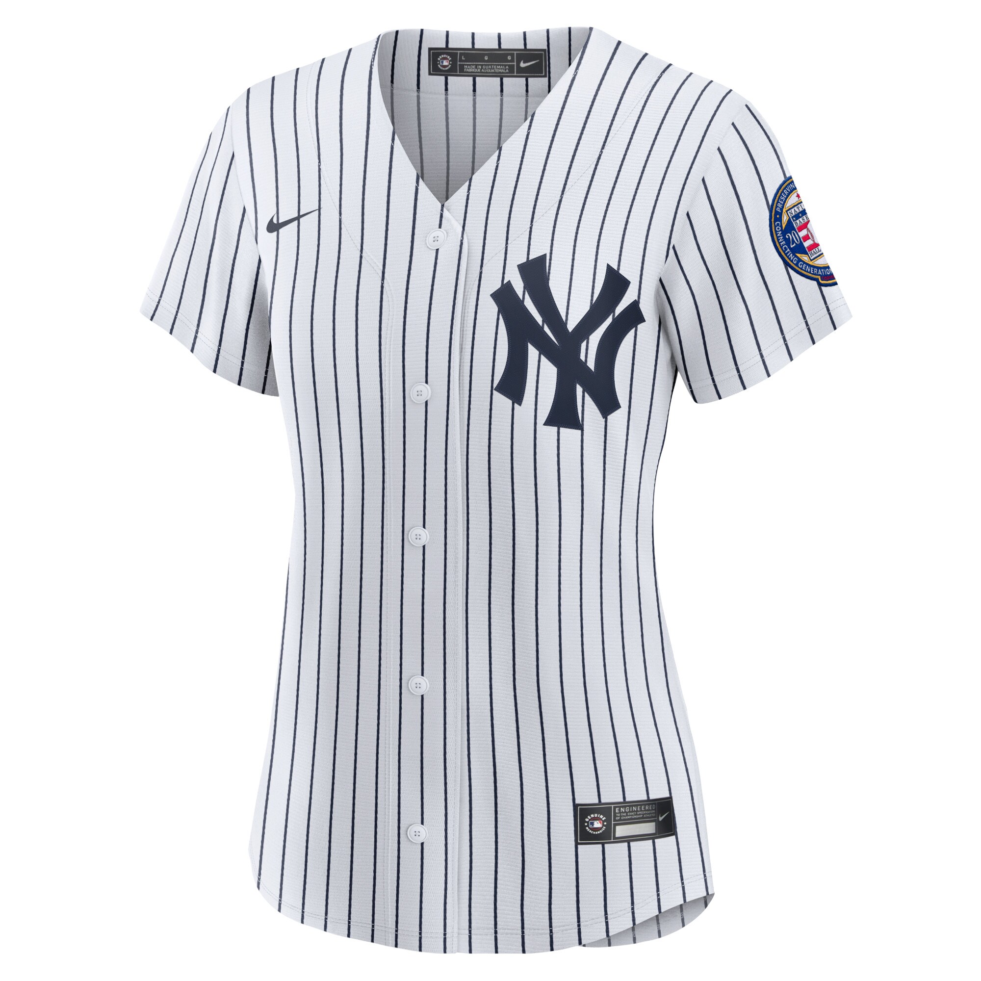 Derek Jeter New York Yankees Women's 2020 Hall of Fame Induction Home Replica Player Name Jersey - White\/Navy