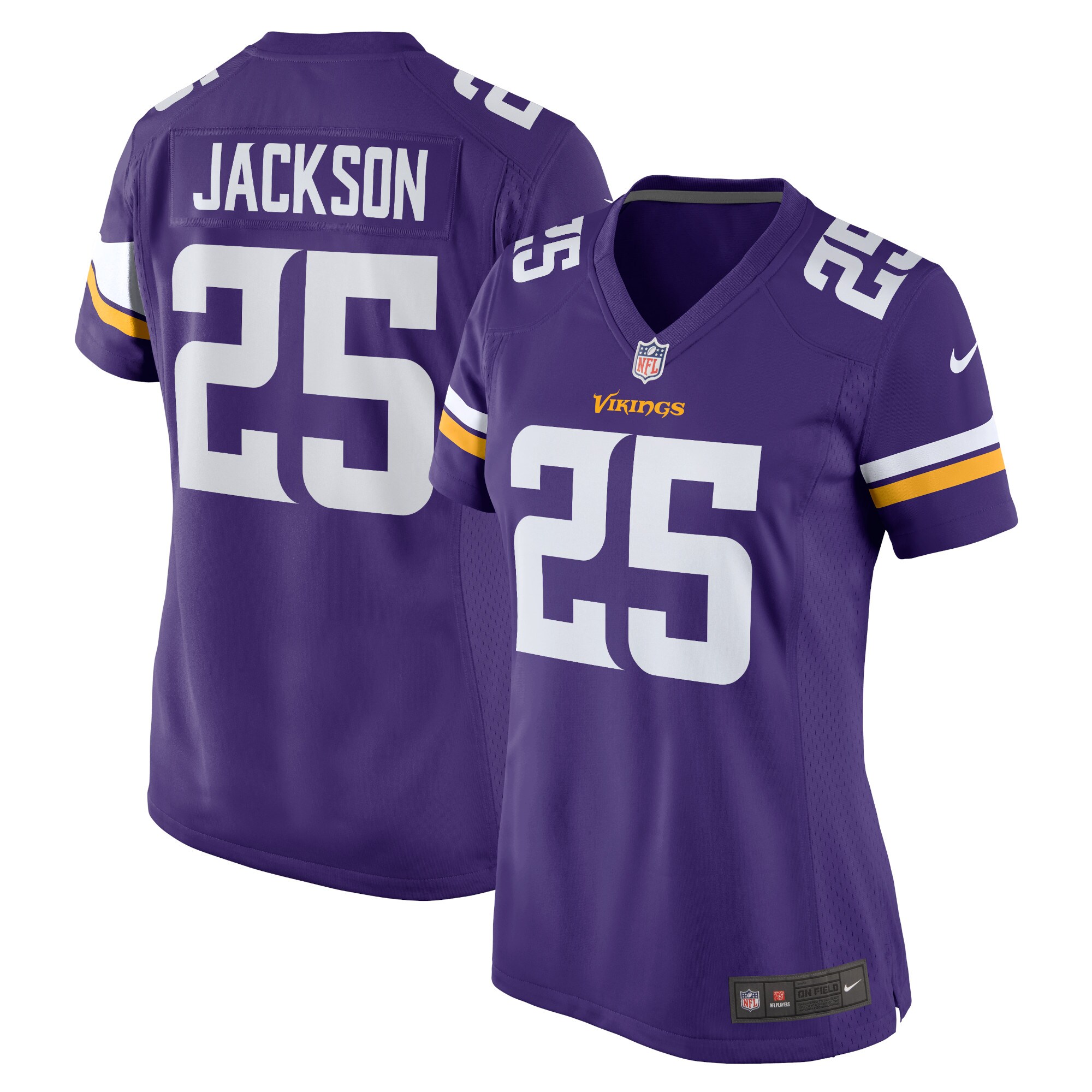 Theo Jackson Minnesota Vikings Women's Home Game Player Jersey - Purple