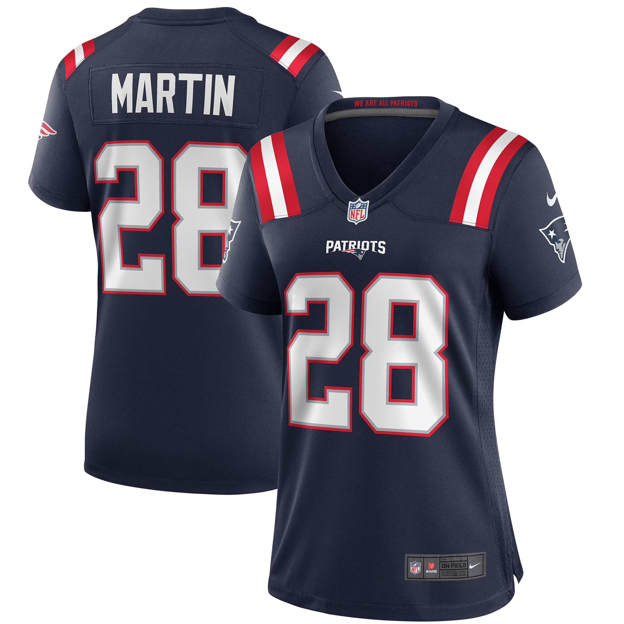 Curtis Martin New England Patriots Women's Game Retired Player Jersey - Navy