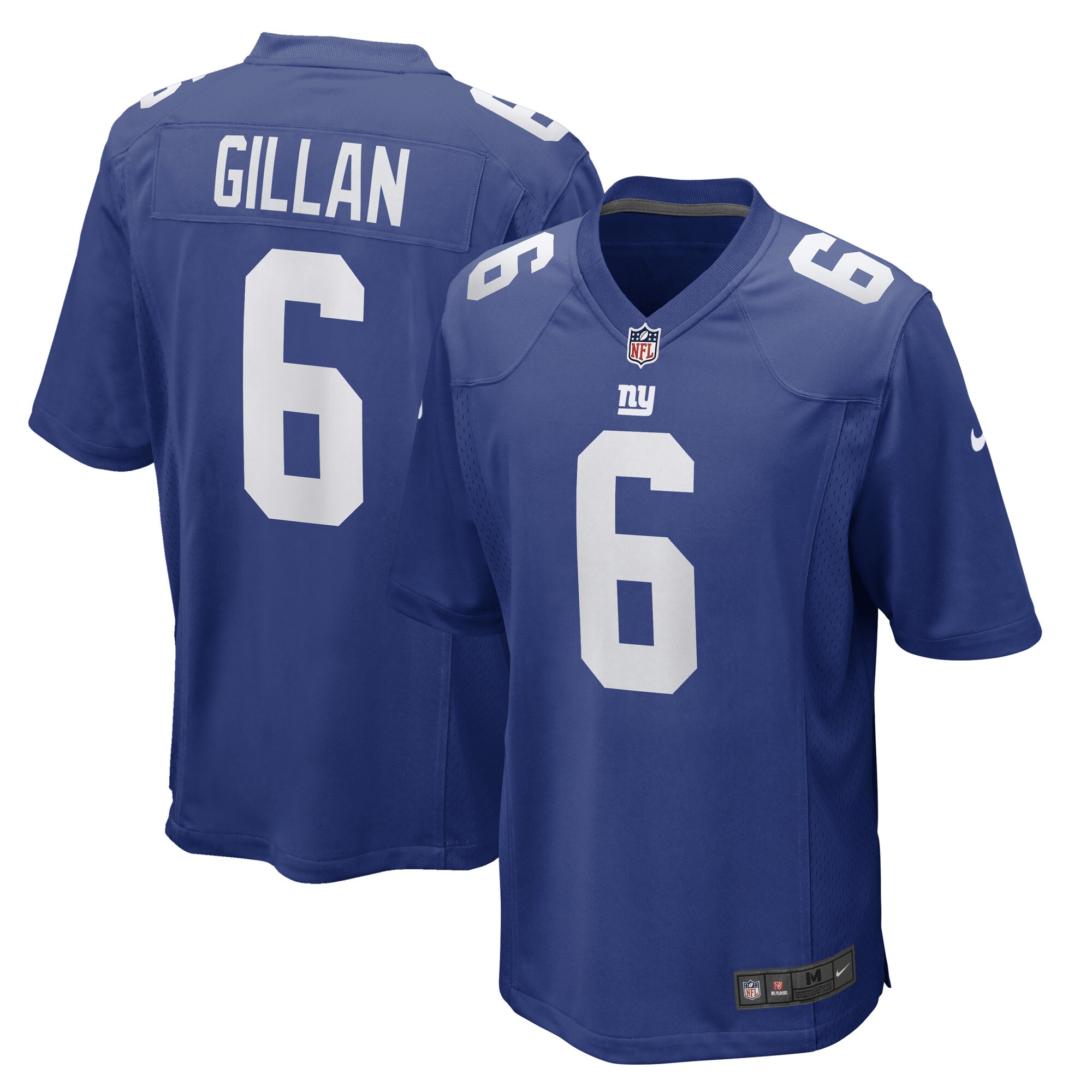Jamie Gillan New York Giants  Game Player Jersey - Royal