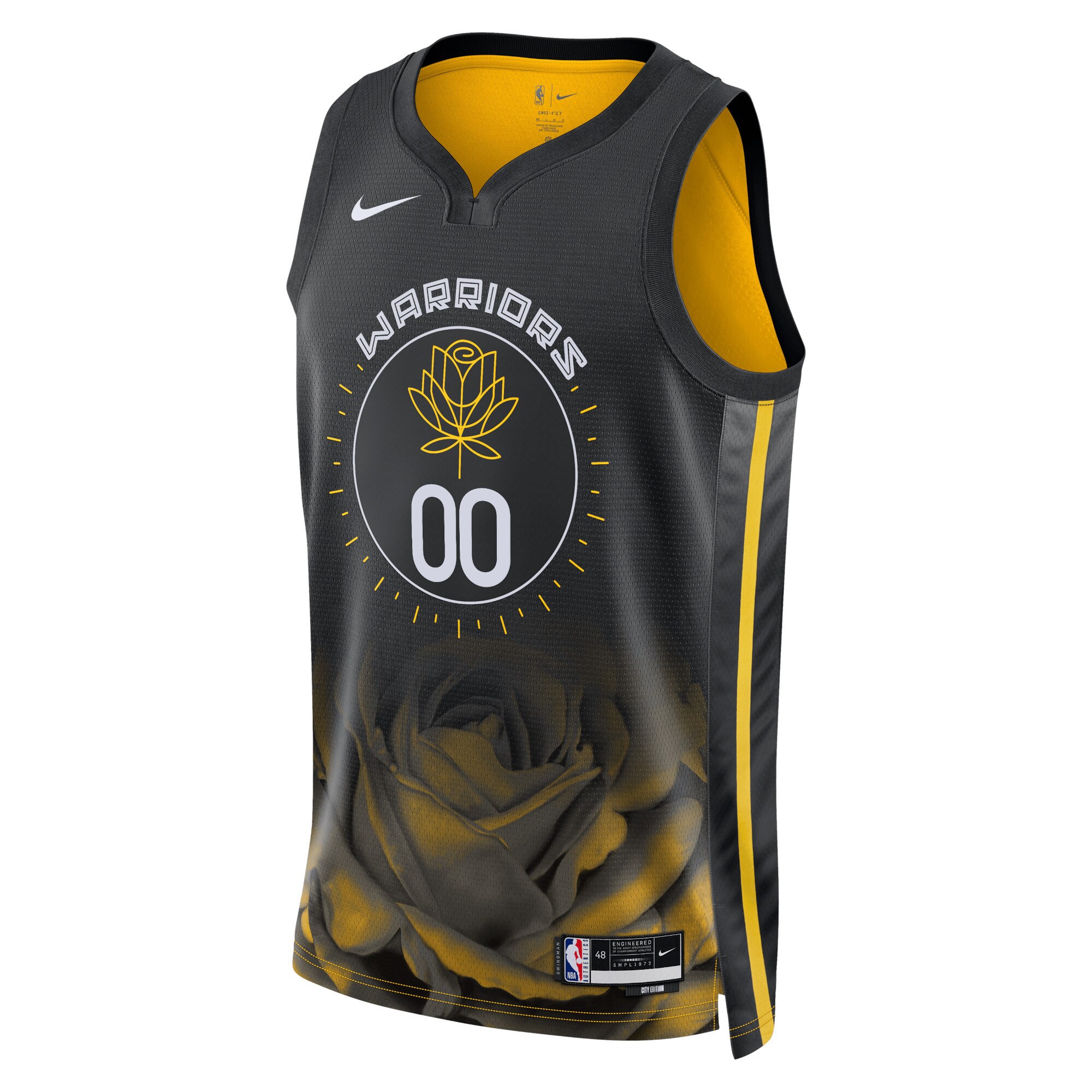 Golden State Warriors Unisex 2022\/23 Swingman Custom Jersey - City Edition - Black