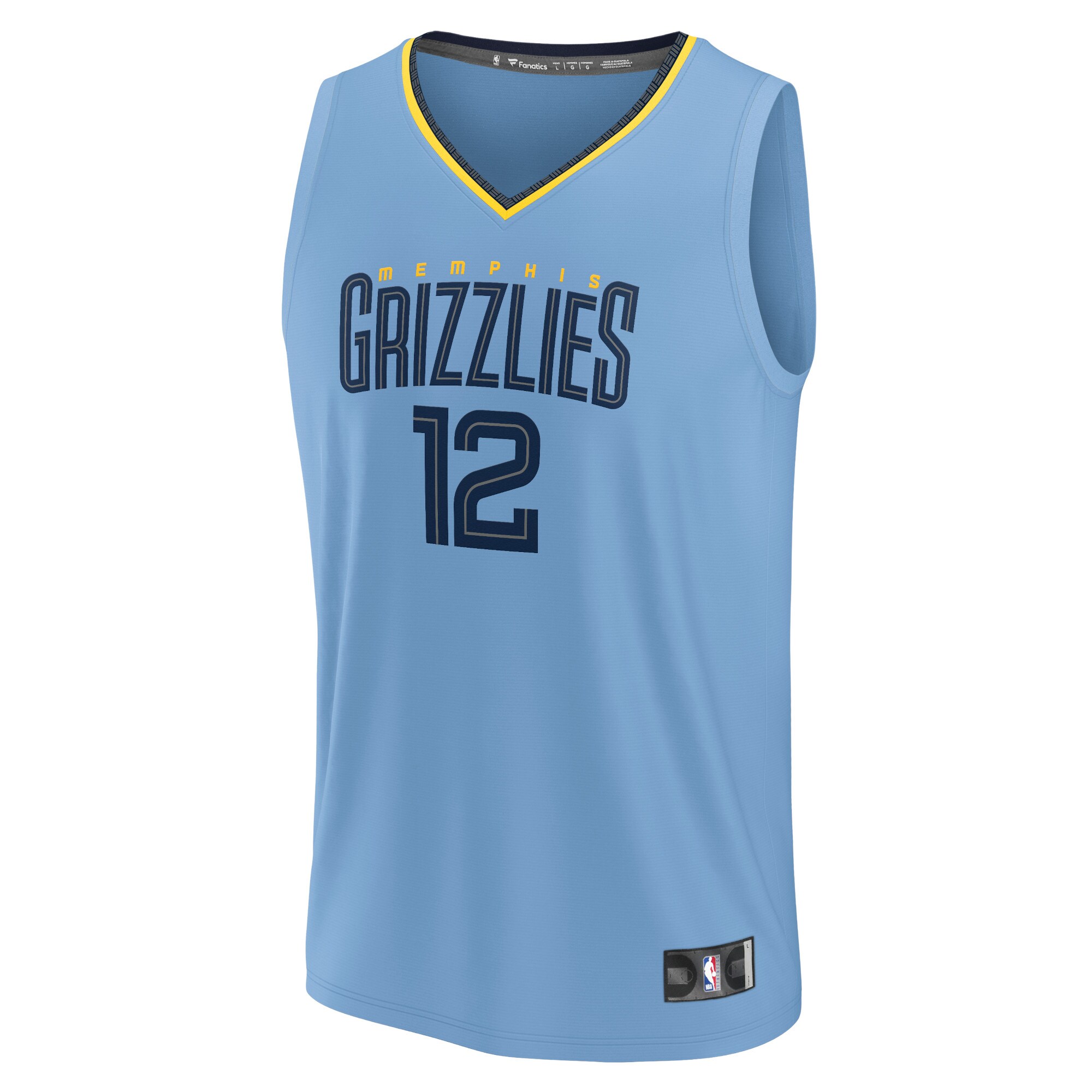 Ja Morant Memphis Grizzlies Fanatics Youth Fast Break Replica Player Jersey - Statement Edition - Light Blue