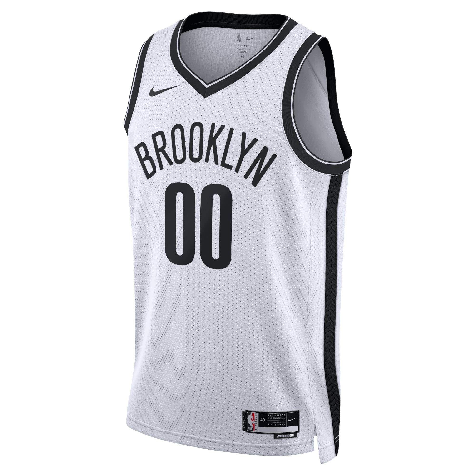 Brooklyn Nets Unisex Swingman Custom Jersey White - Association Edition
