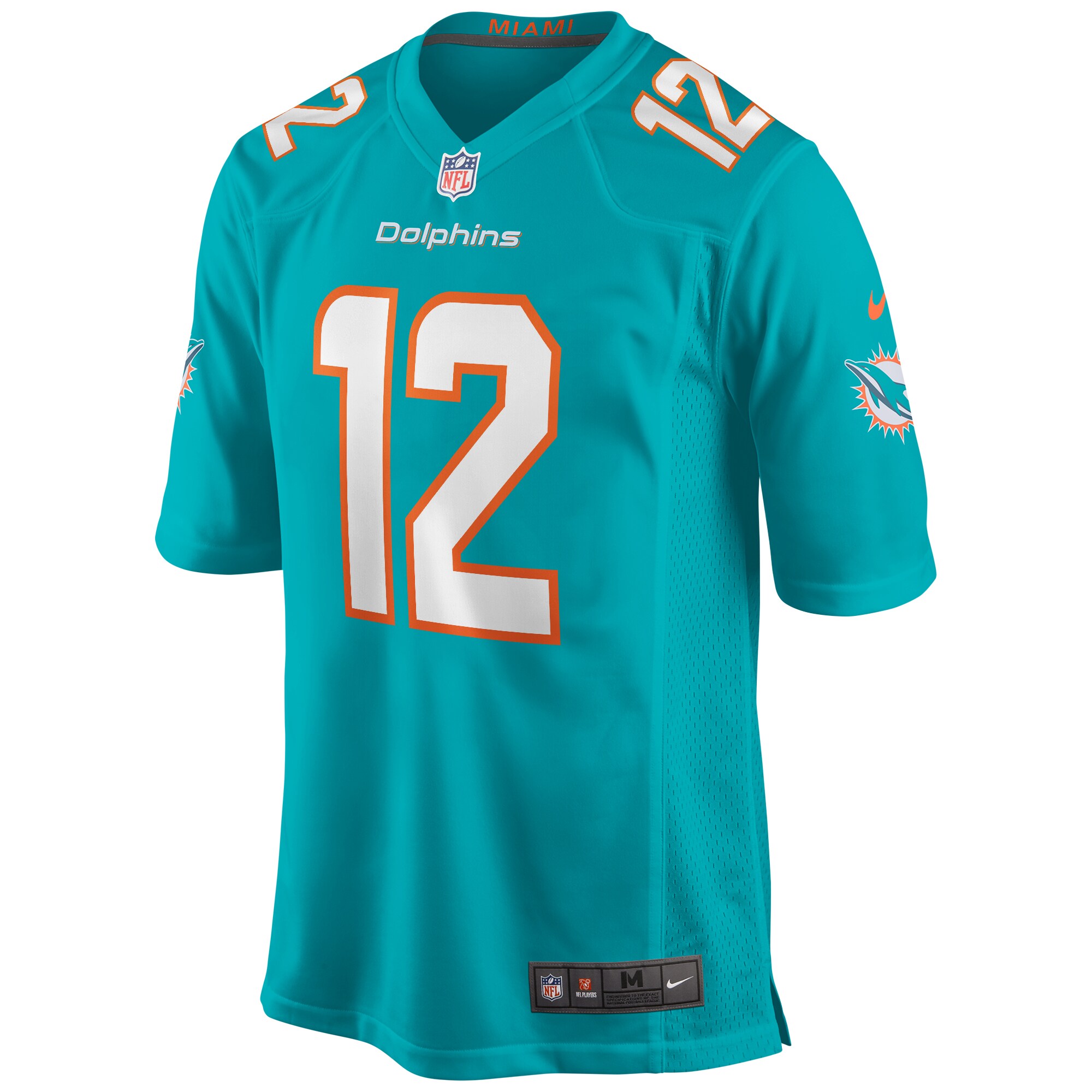 Bob Griese Miami Dolphins  Game Retired Player Jersey - Aqua