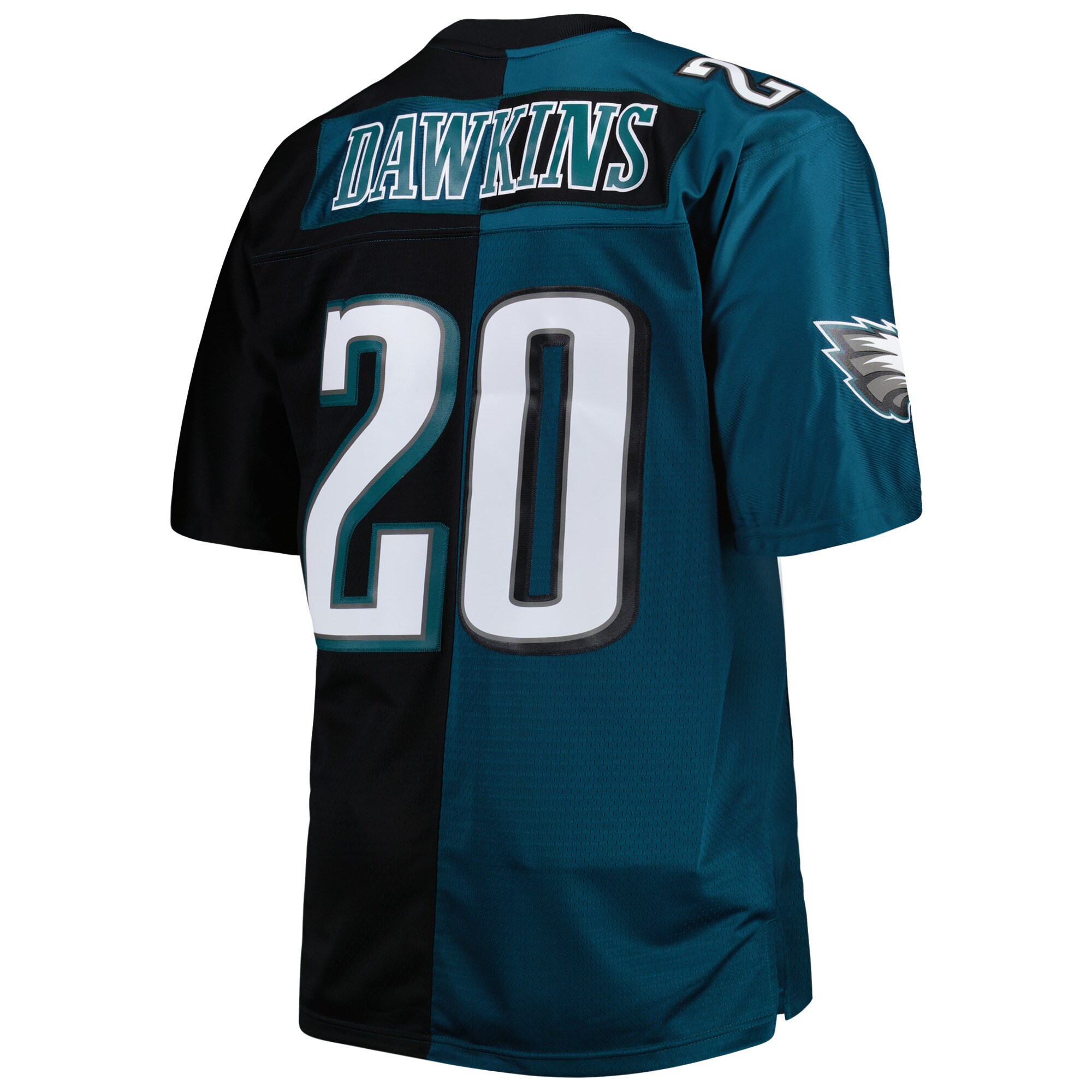 Brian Dawkins Philadelphia Eagles Mitchell & Ness Big & Tall Split Legacy Retired Player Replica Jersey - Midnight Green\/Black