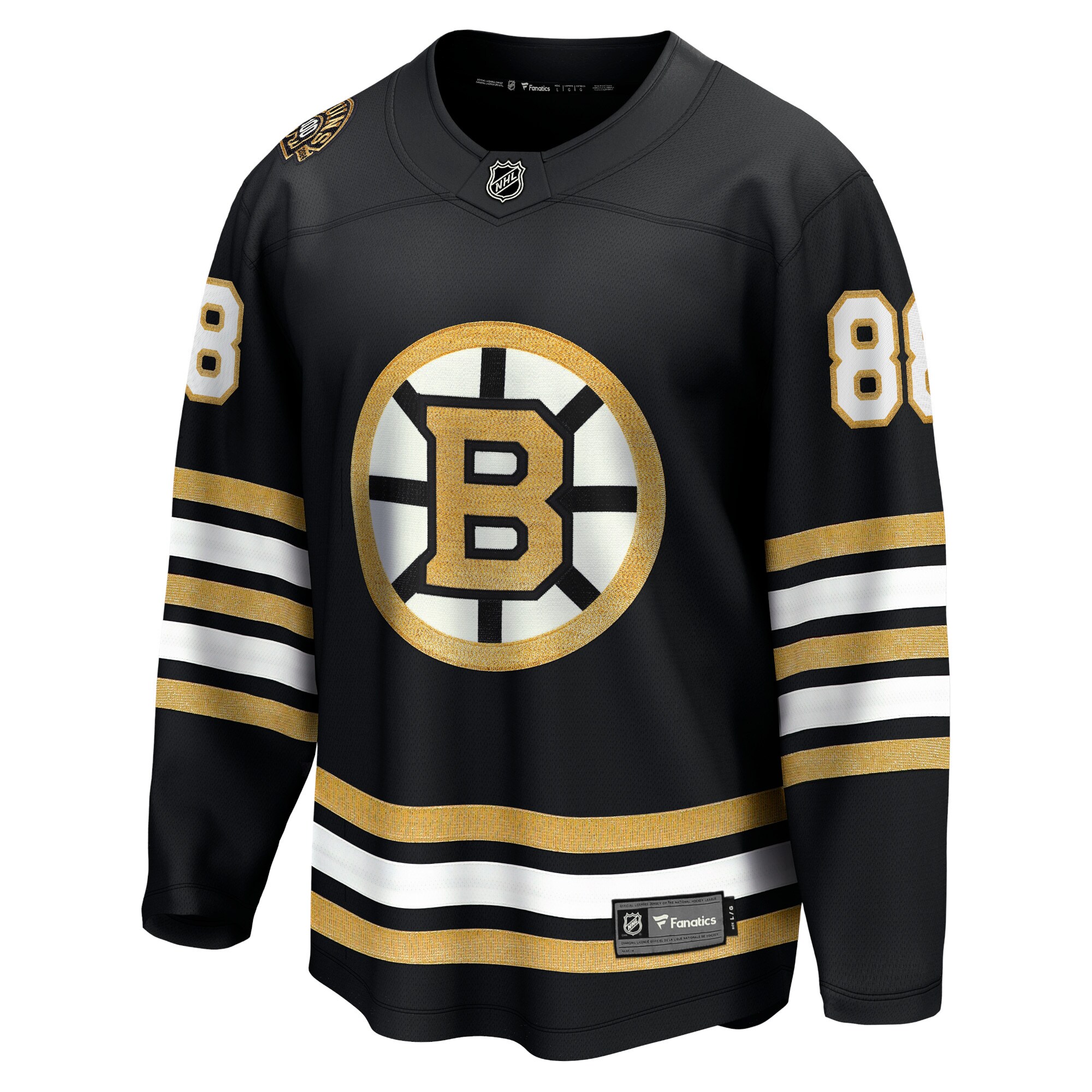 David Pastrnak Boston Bruins Fanatics 100th Anniversary Premier Breakaway Player Jersey - Black