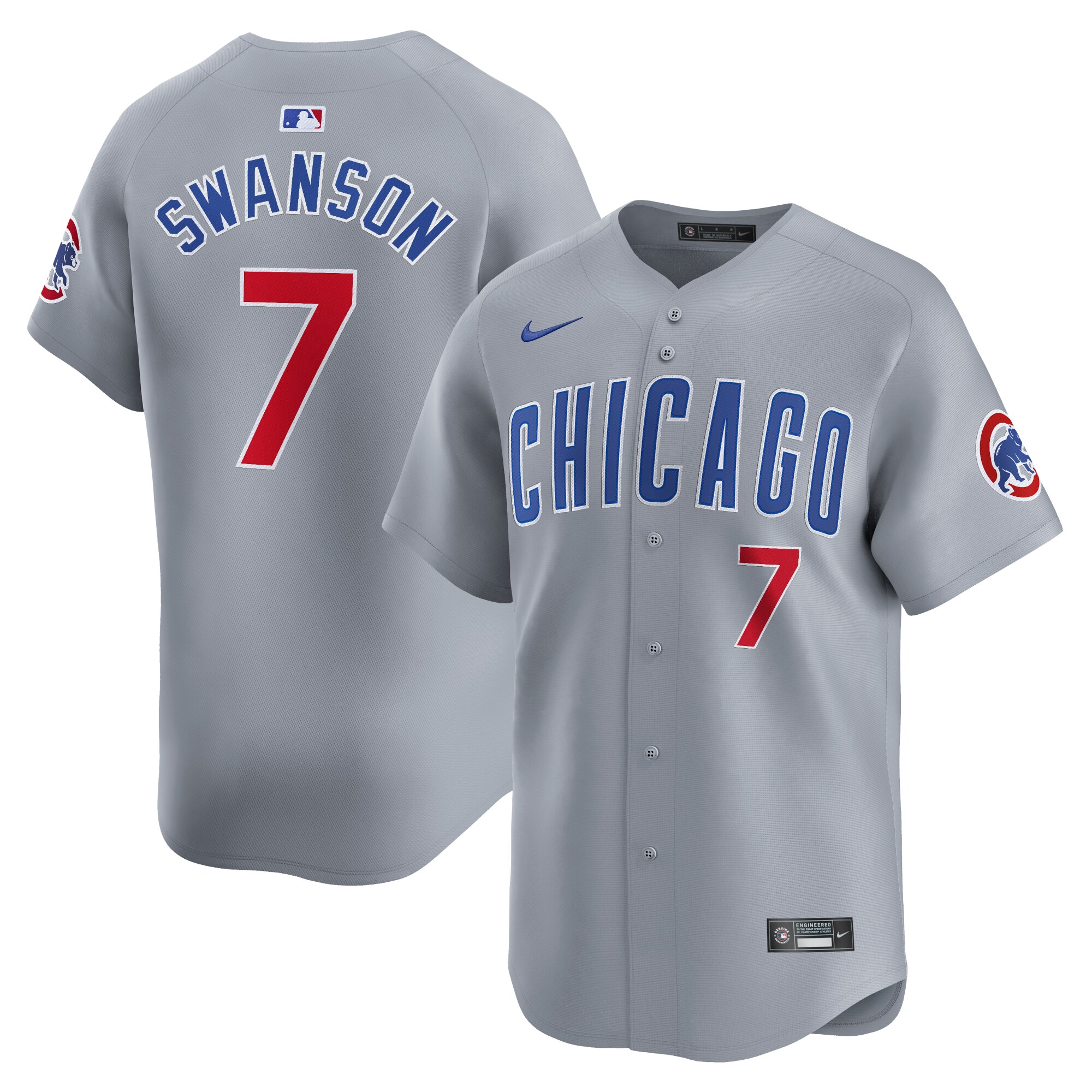Dansby Swanson Chicago Cubs  Road Limited Player Jersey Gray